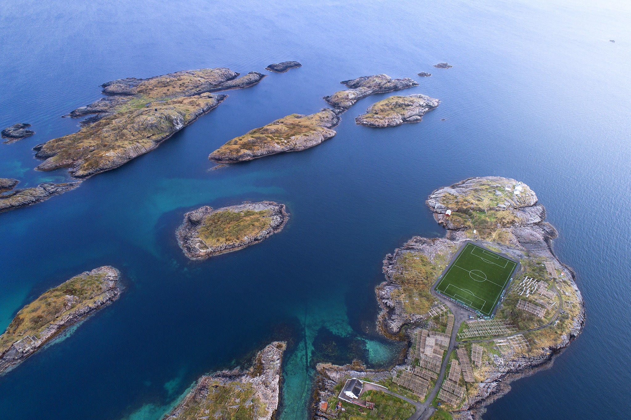 Обои Футбол Стадион Норвегия на рабочий стол
