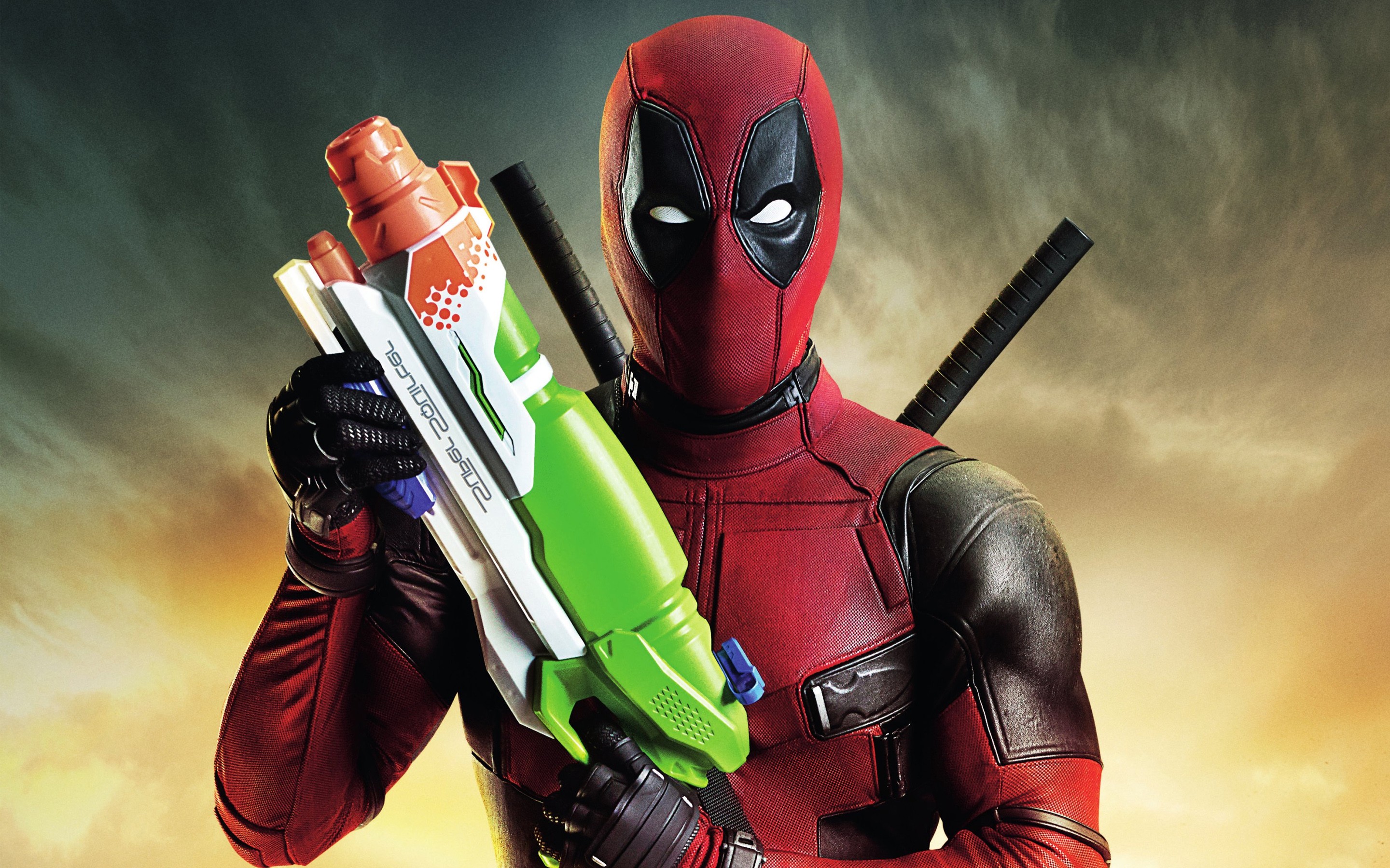 Wallpapers Deadpool movies weapons on the desktop