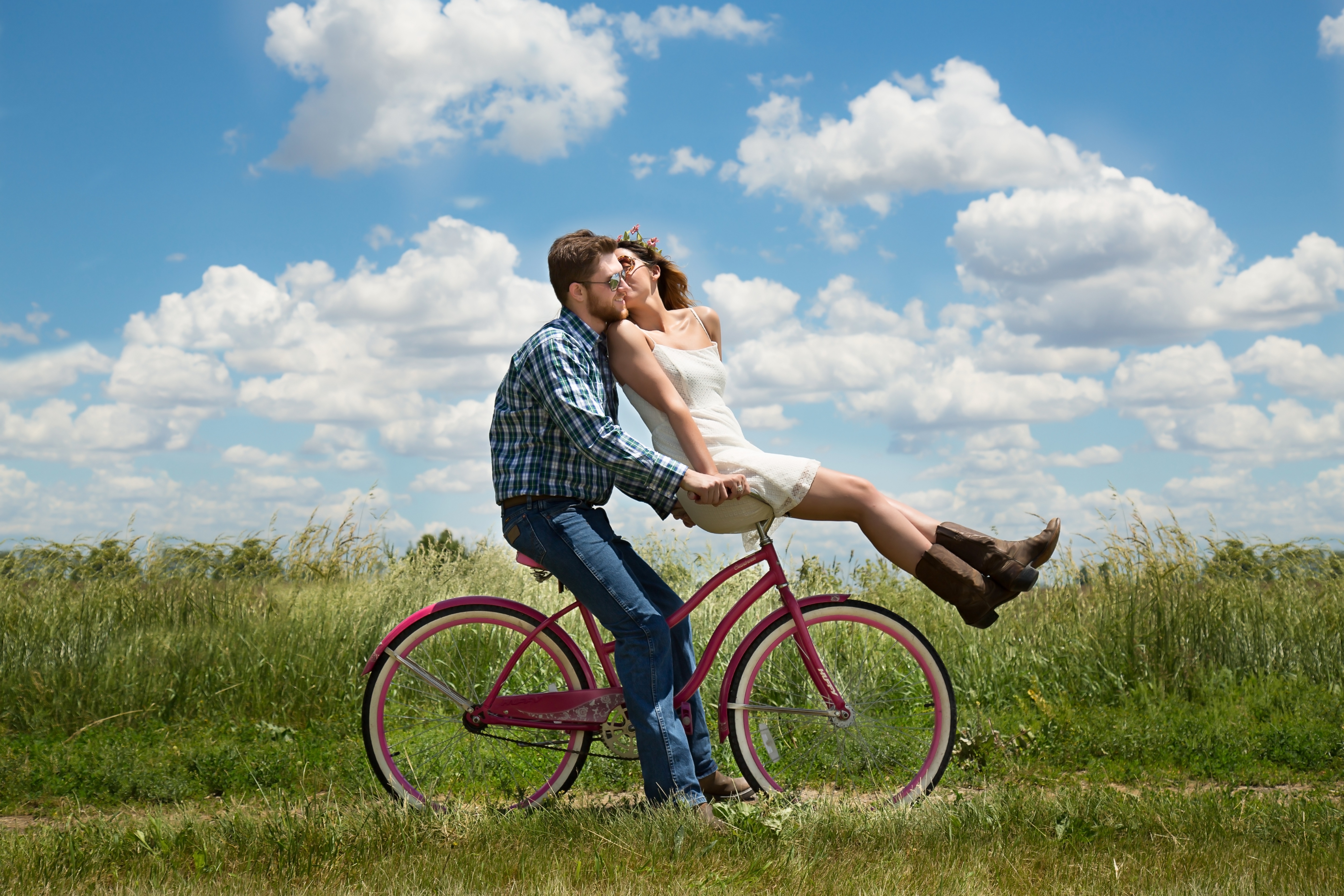 Photo free grass, meadow, bicycle