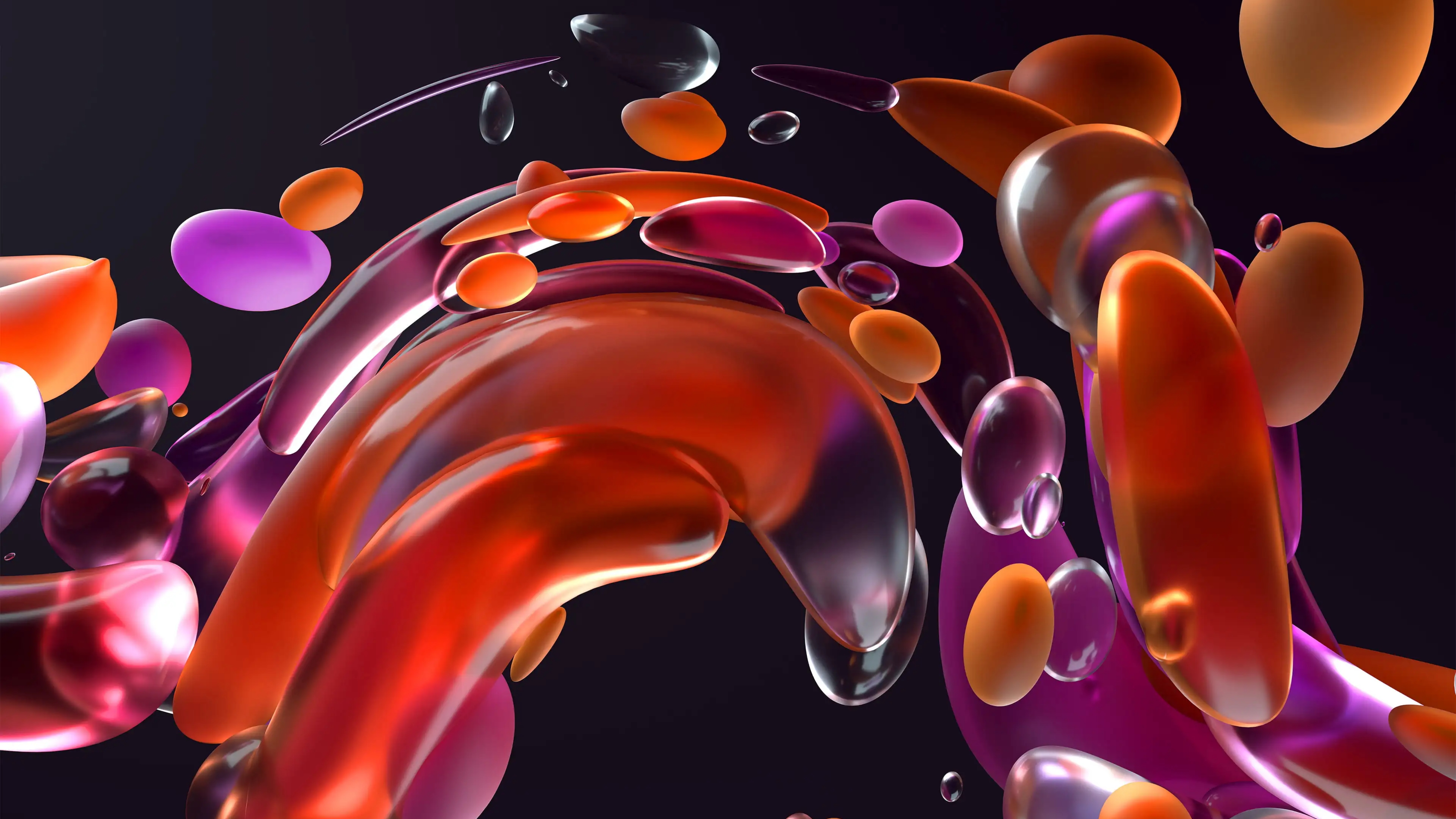 Photo free colorful, wallpaper floating bubbles, windows stock photo