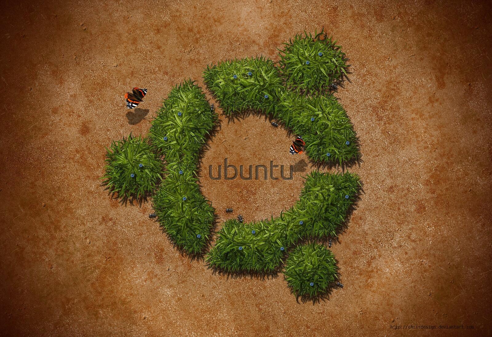 Wallpapers GNU Linux ubuntu on the desktop
