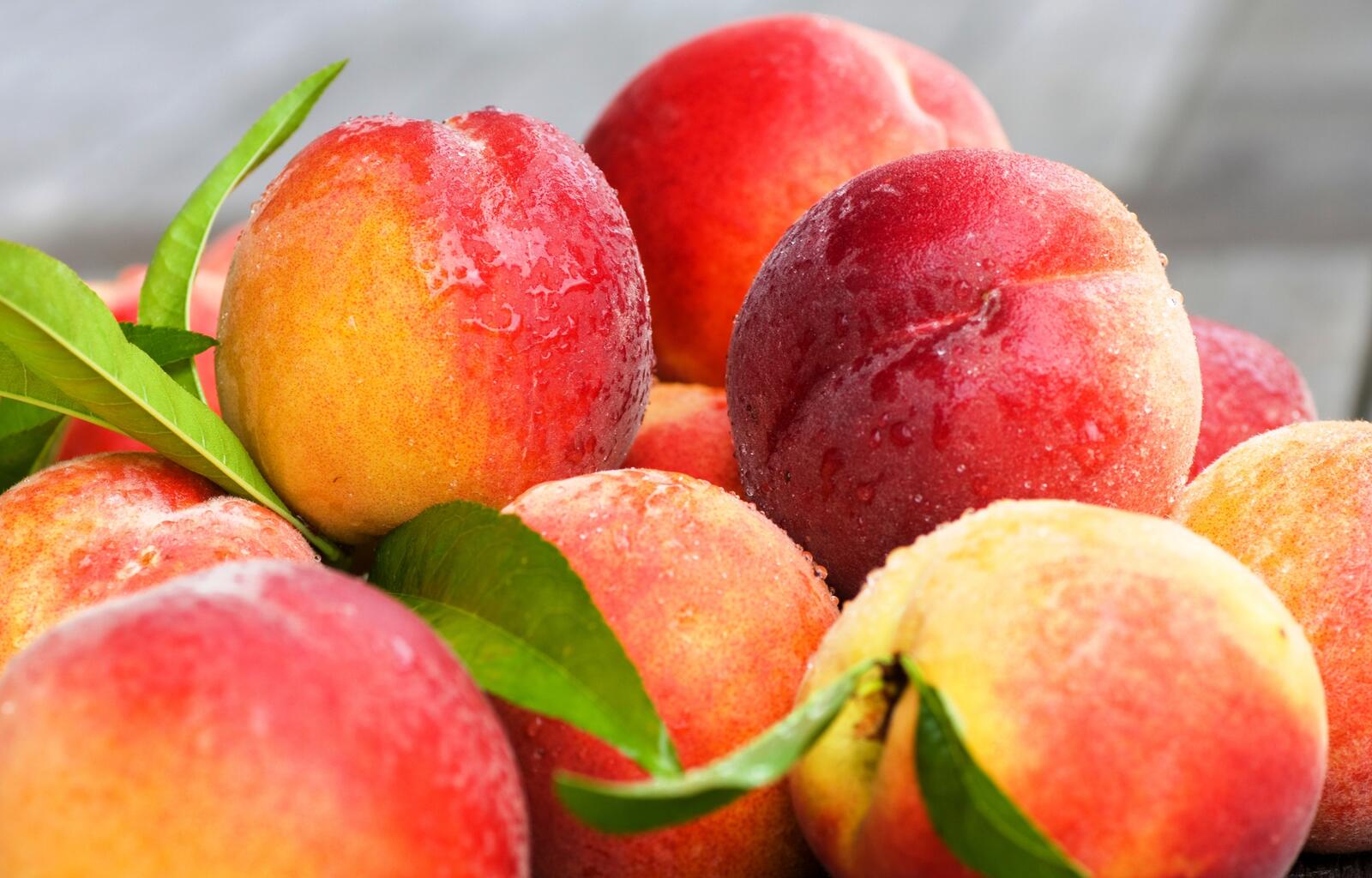 Free photo Lots of fresh peaches