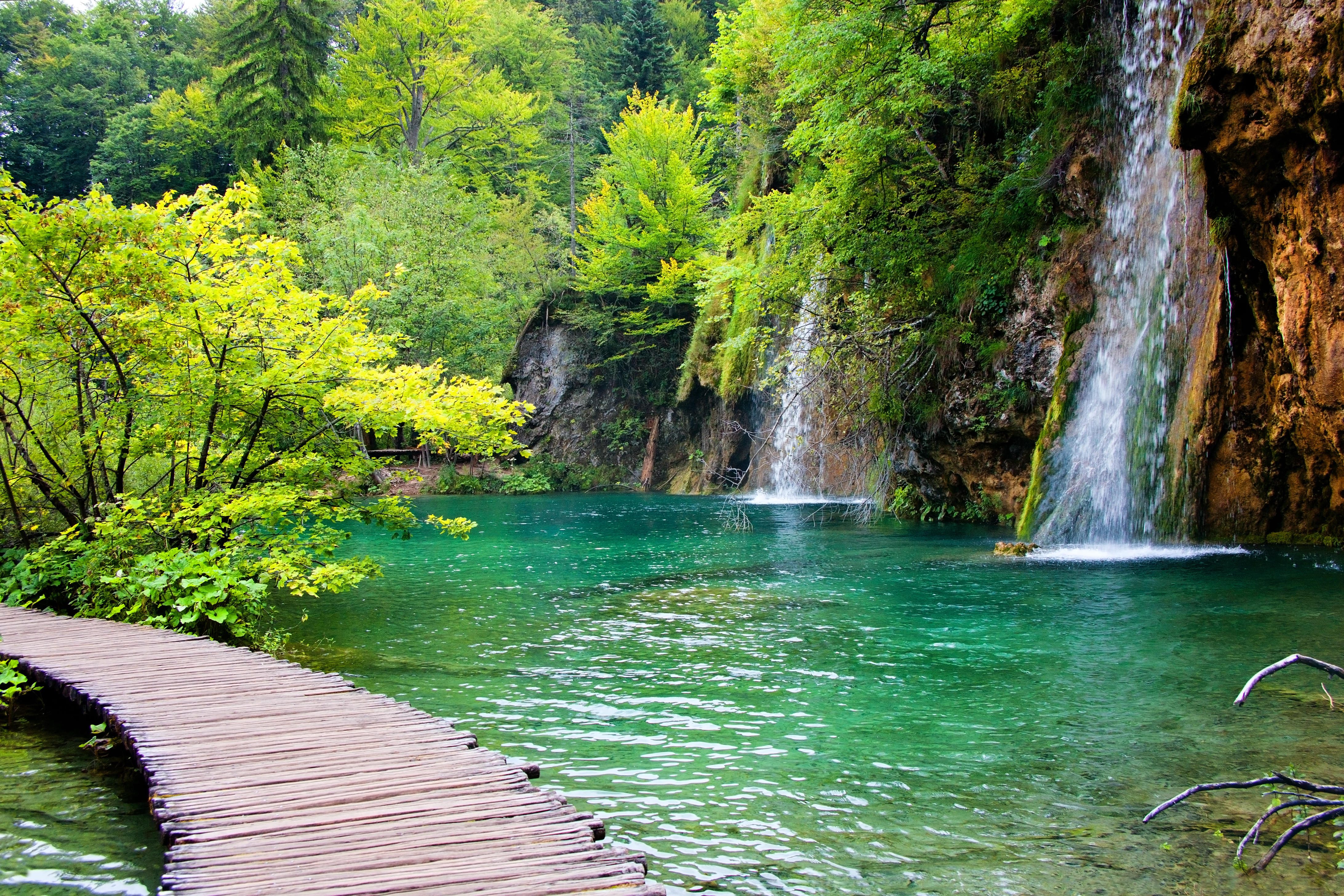 Бесплатное фото На телефон плитвицкие озера, качественные обои хорватия