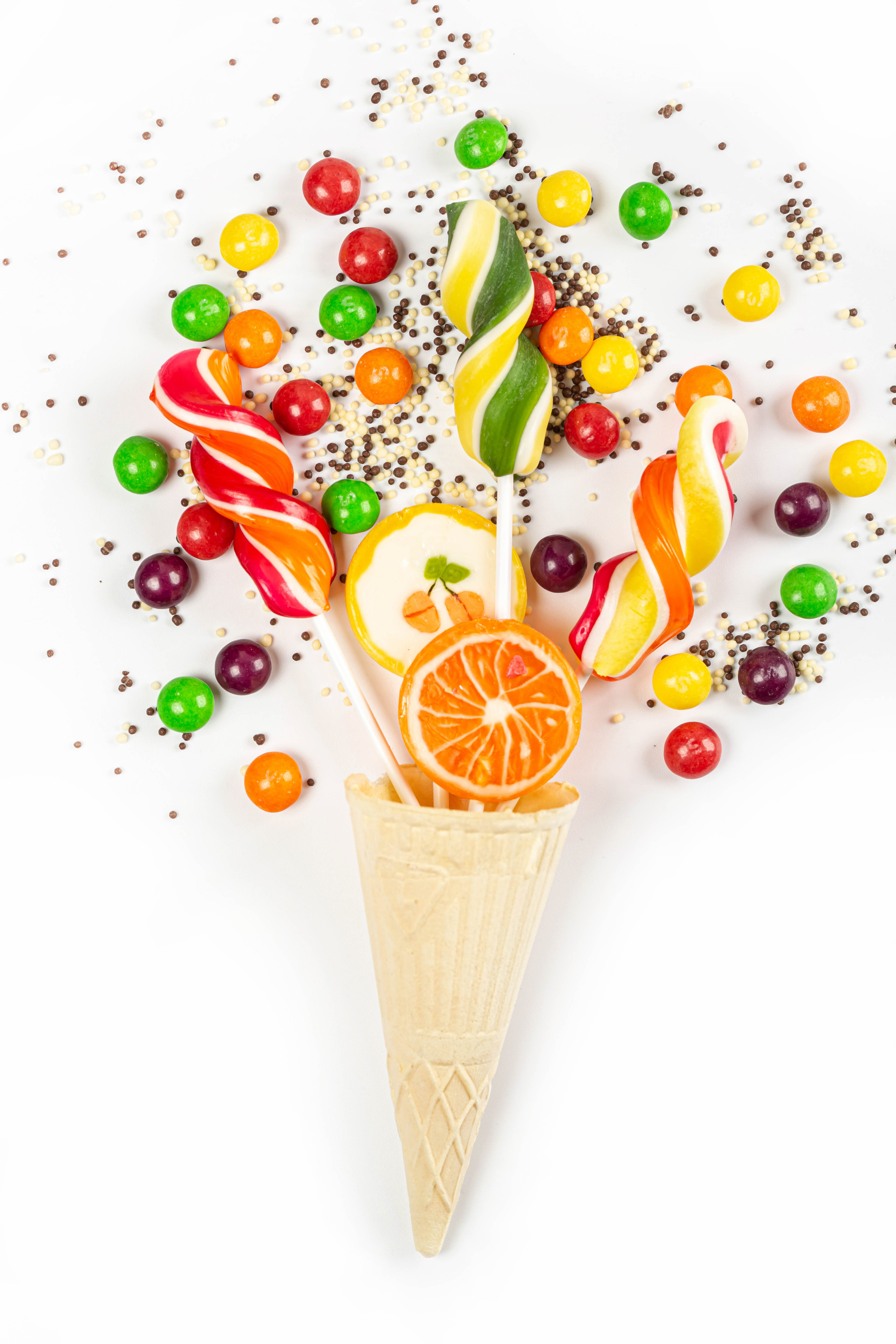 Wallpapers food dragee lollipop on the desktop