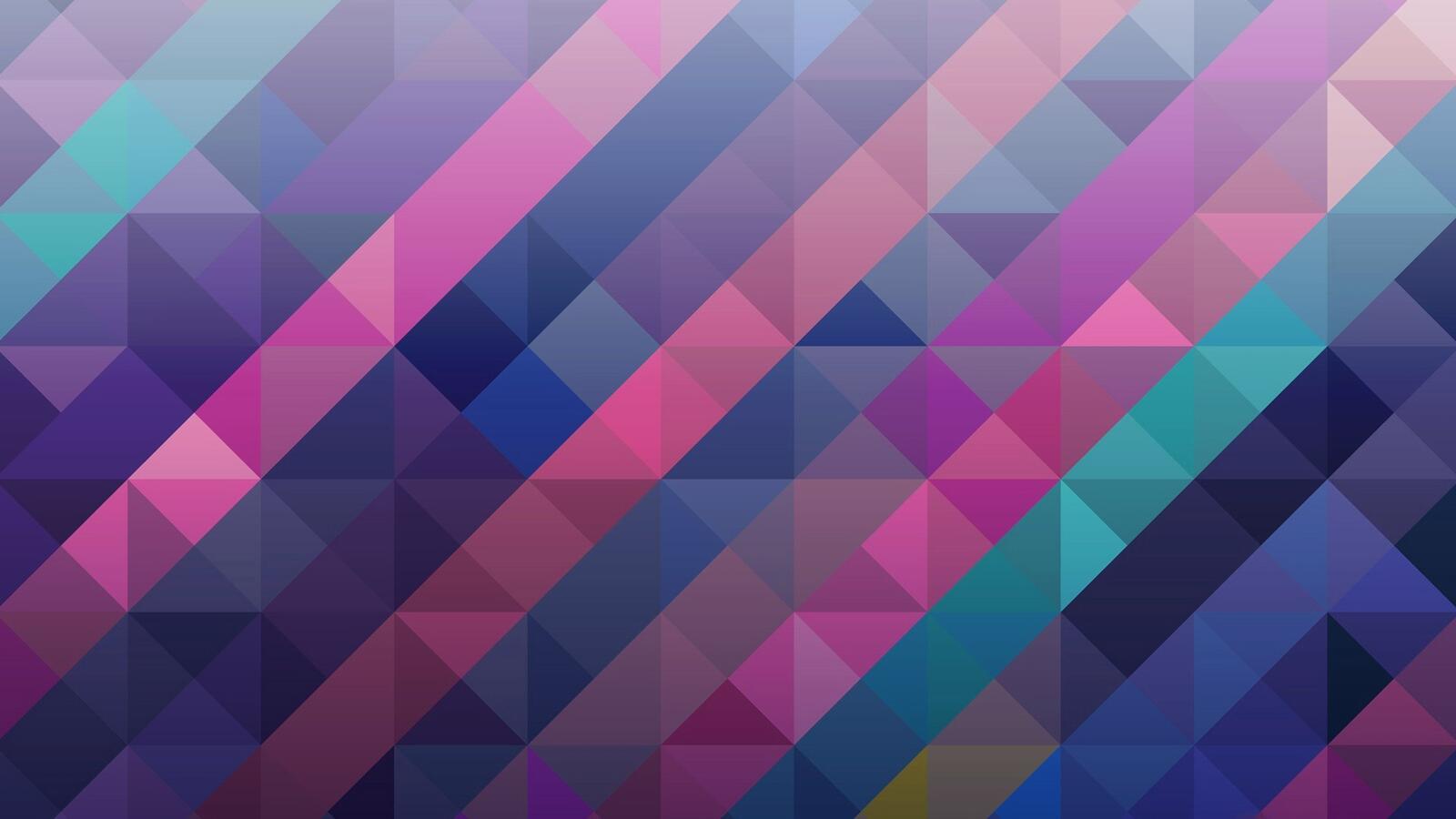 Wallpapers 3d lines triangle on the desktop