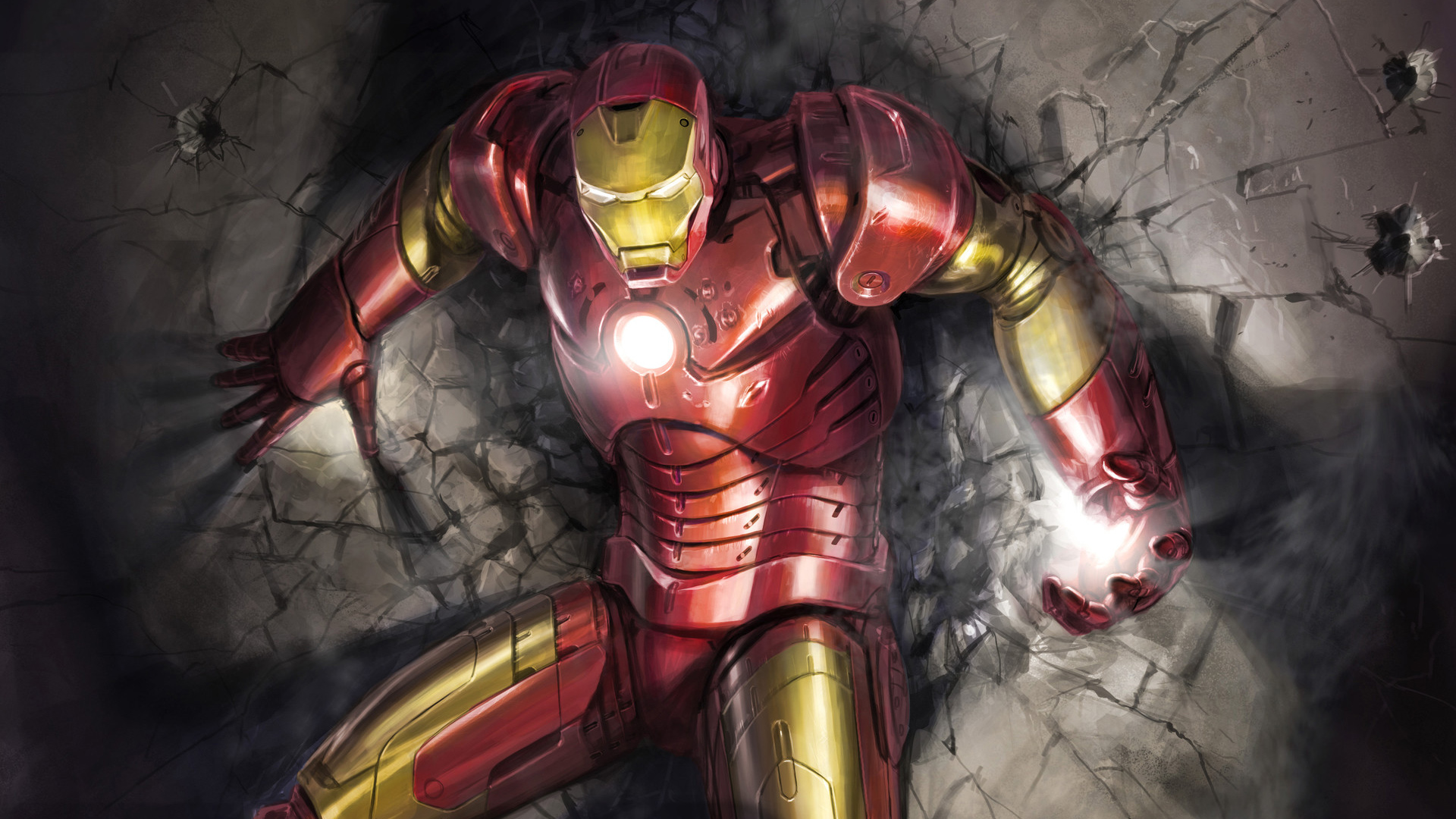Wallpapers Iron Man movies rendering on the desktop