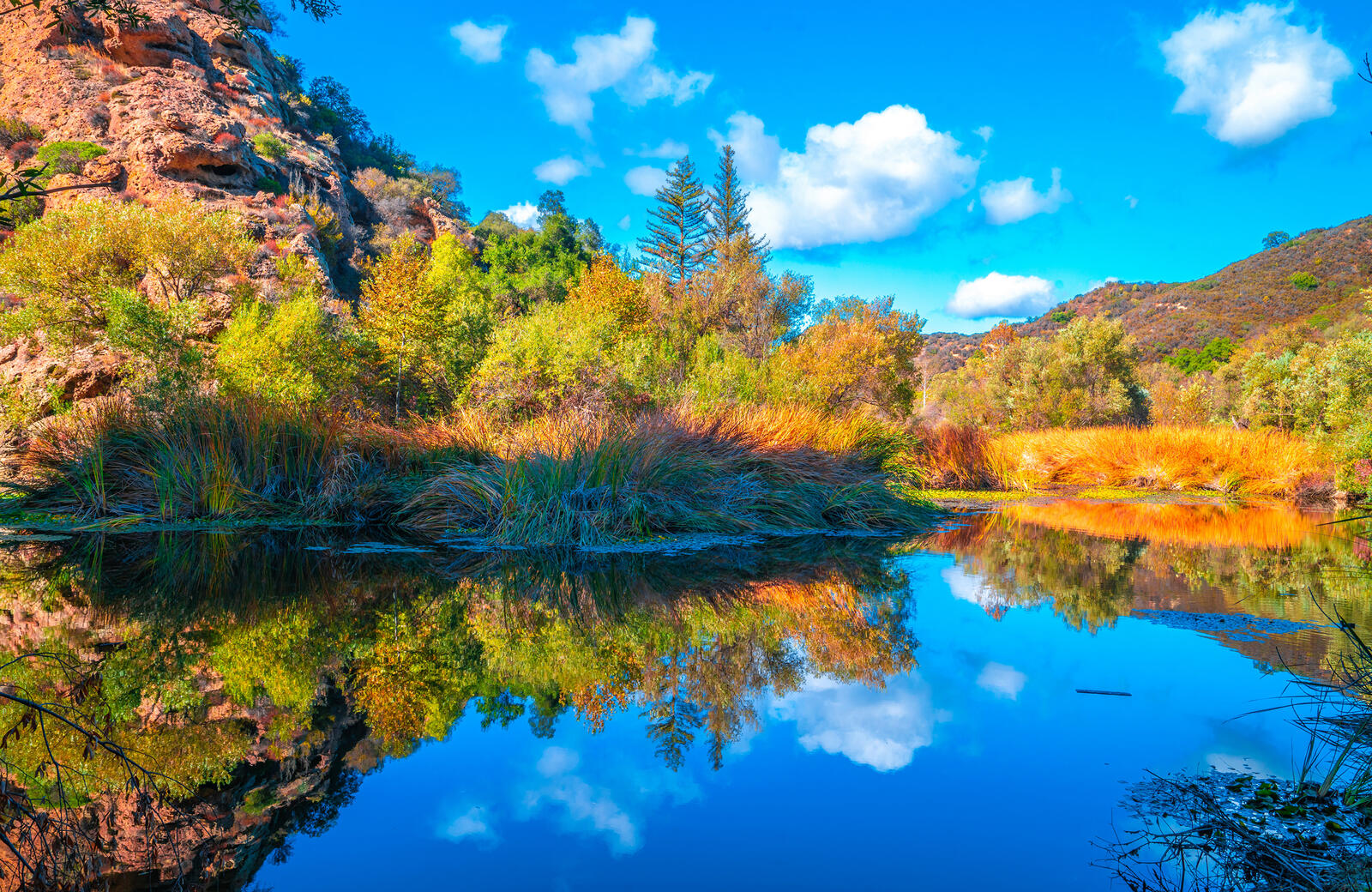 Wallpapers reflection parks in the mountains California on the desktop