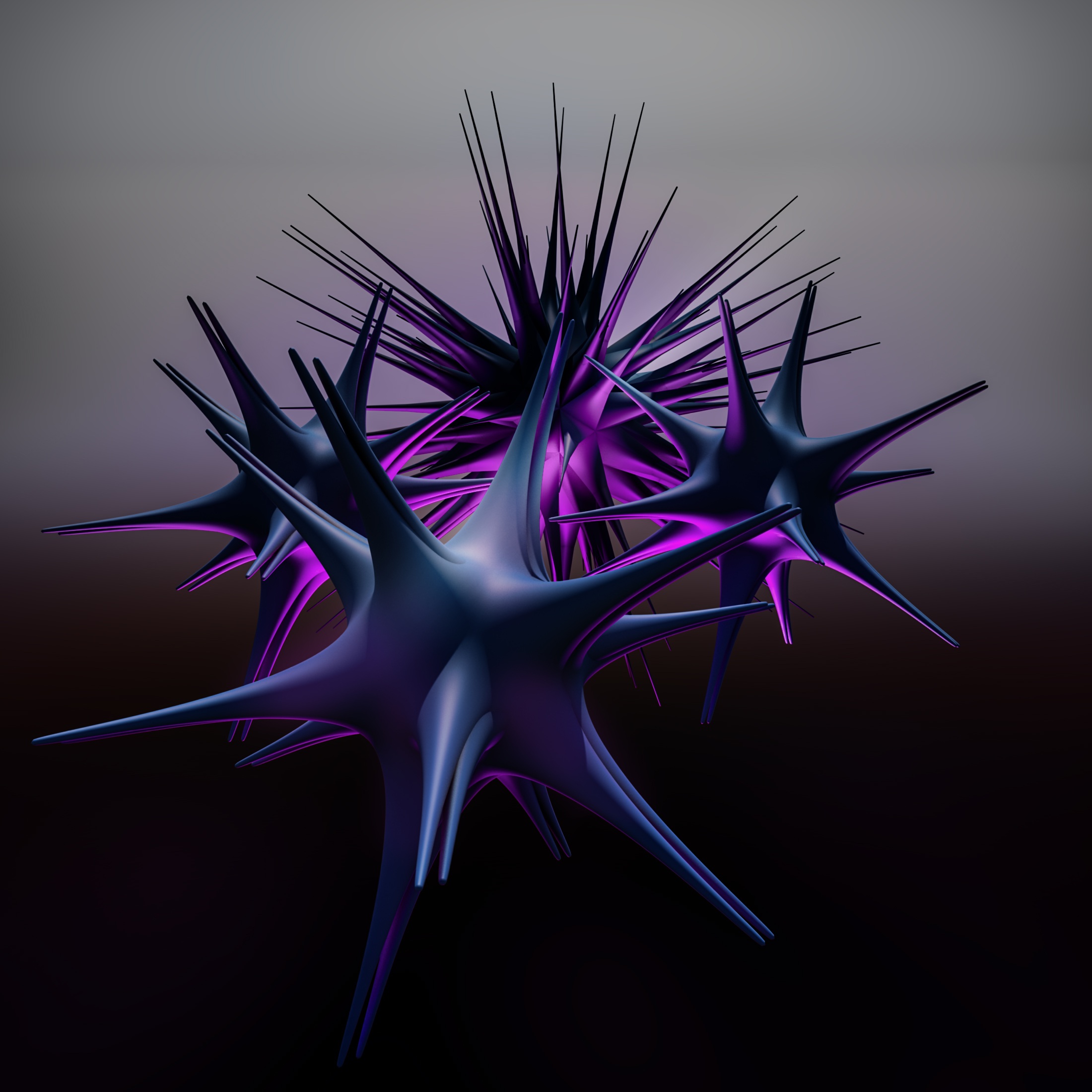 Wallpapers spiny structure shape on the desktop