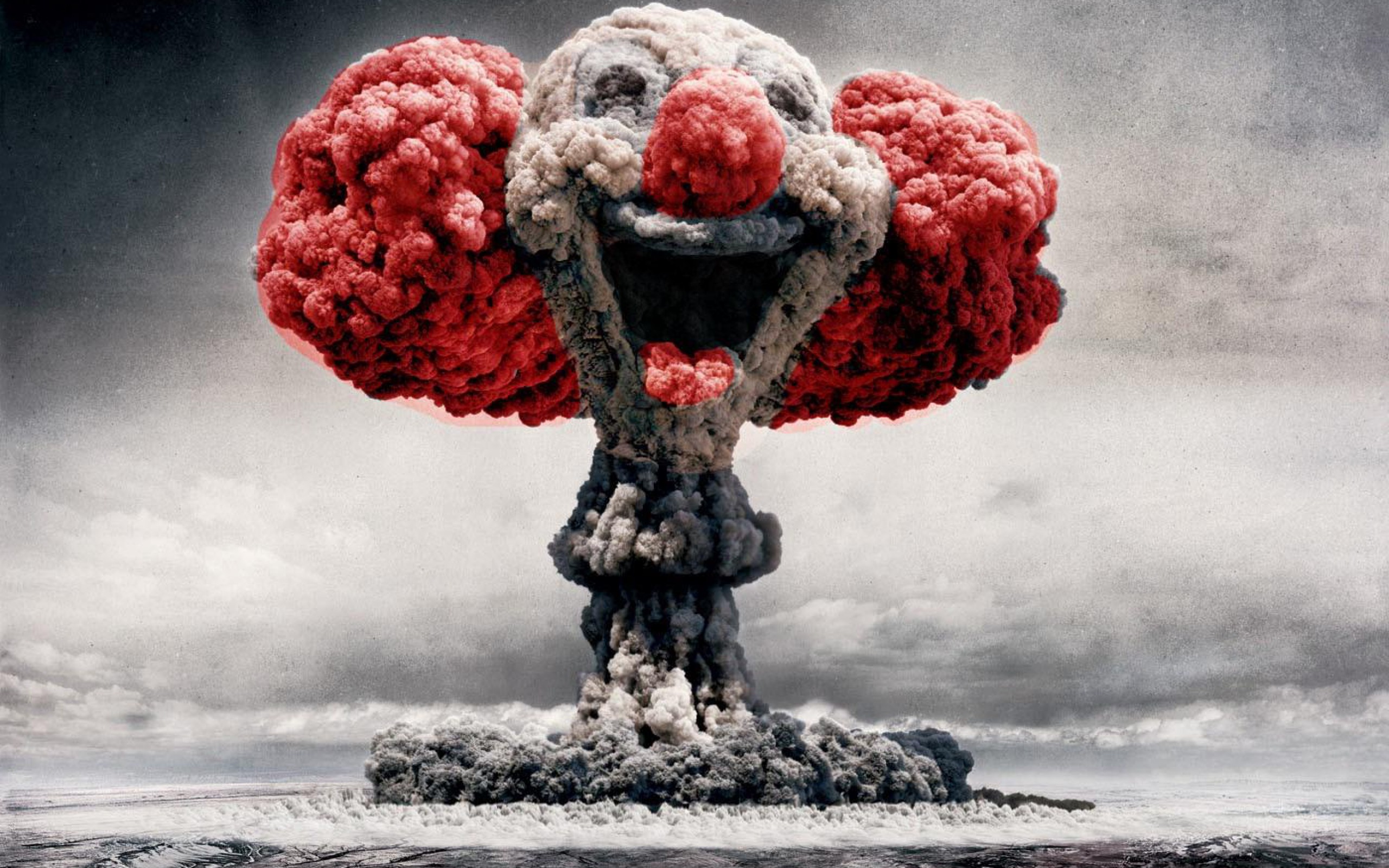 Фото бесплатно клоун, облако, взрыв