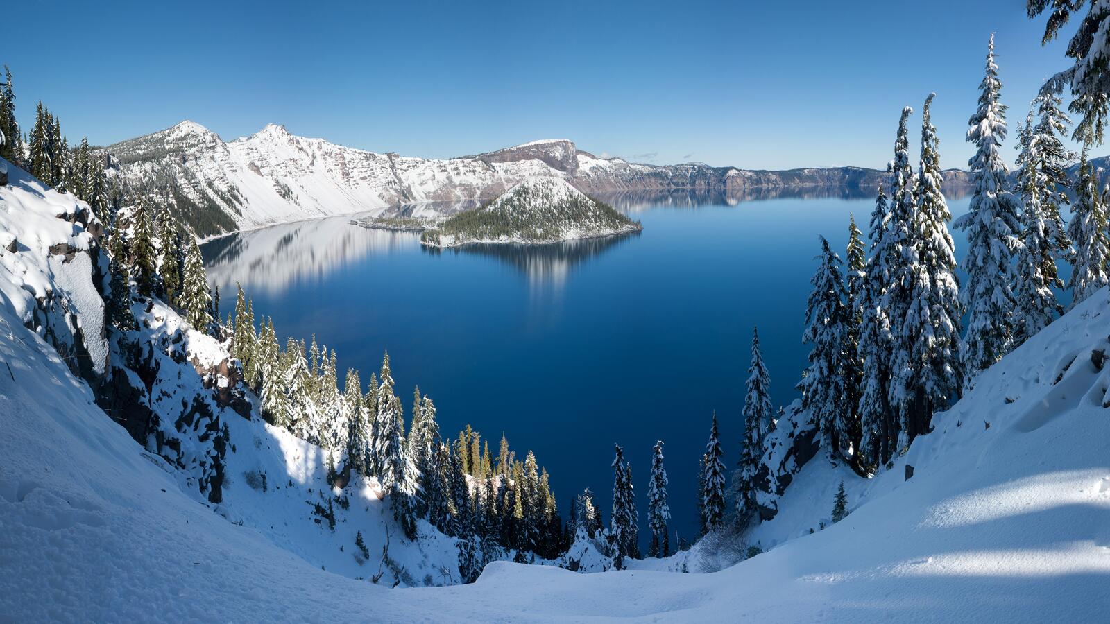 Wallpapers Crater Oregon crater lake on the desktop