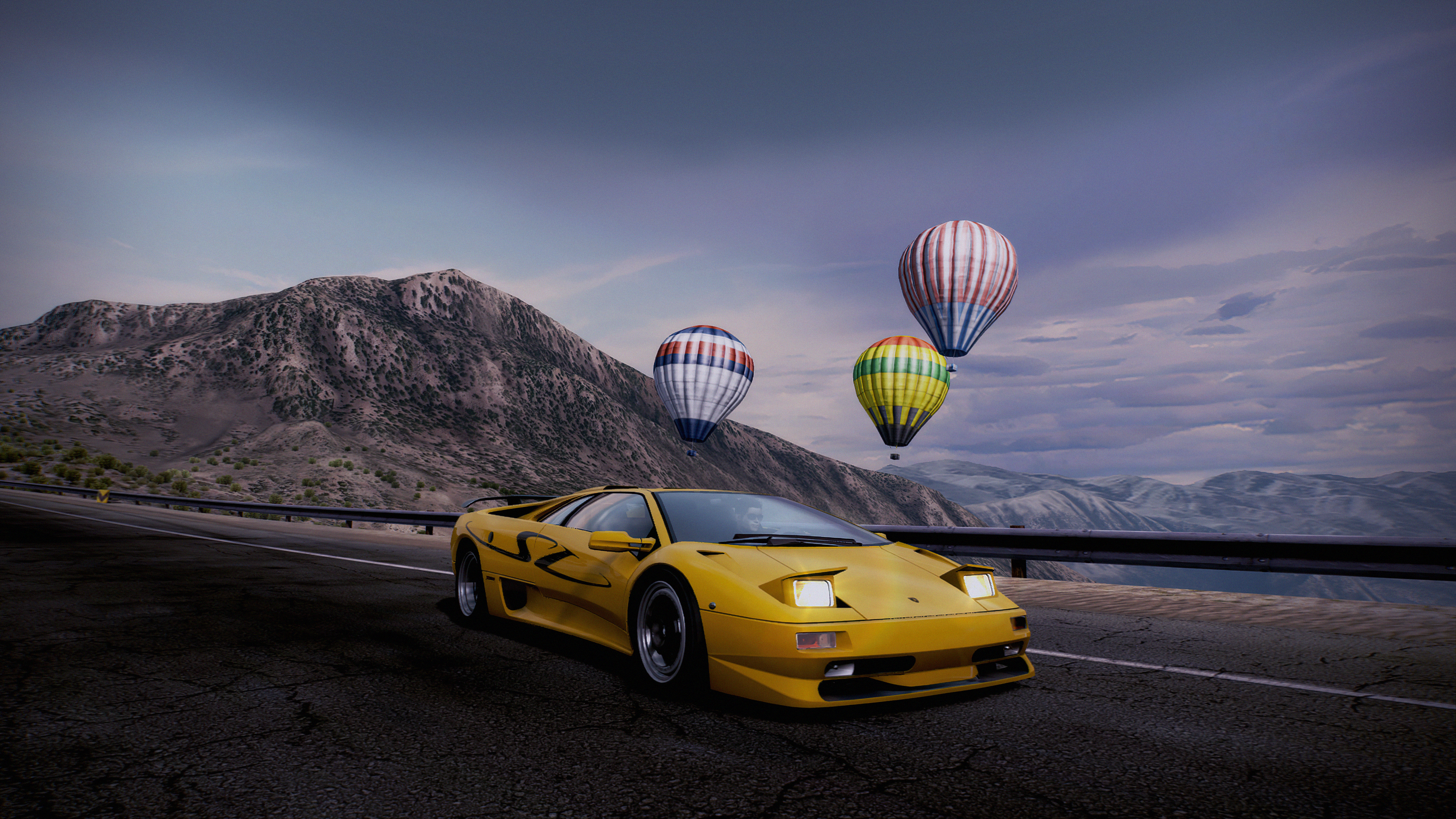 Фото бесплатно Need for Speed, желтая машина, lamborghini diablo