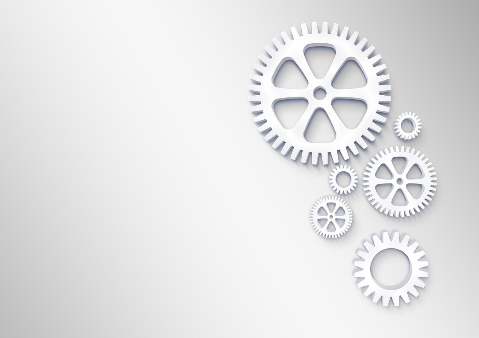 Wallpapers creative circle gears on the desktop