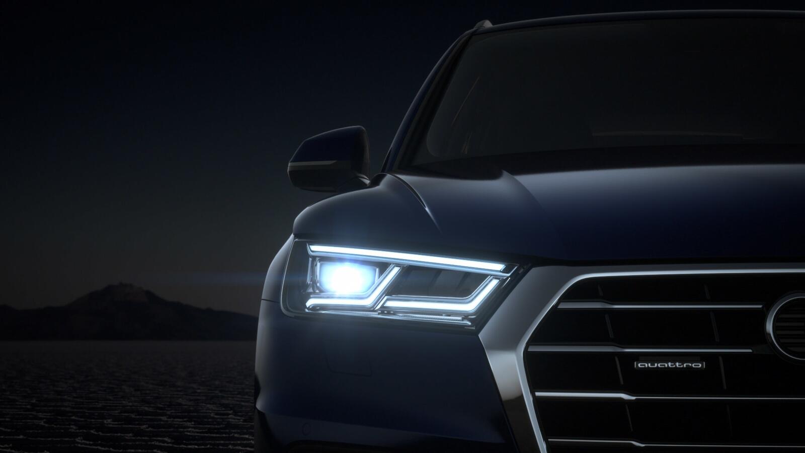 Wallpapers audi a4 quattro cars headlights on the desktop