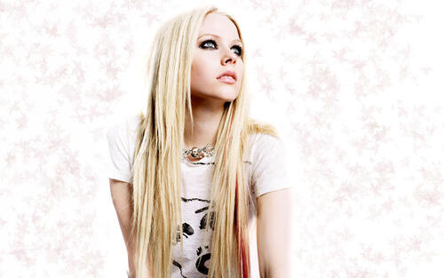 Long-haired Avril Lavigne.