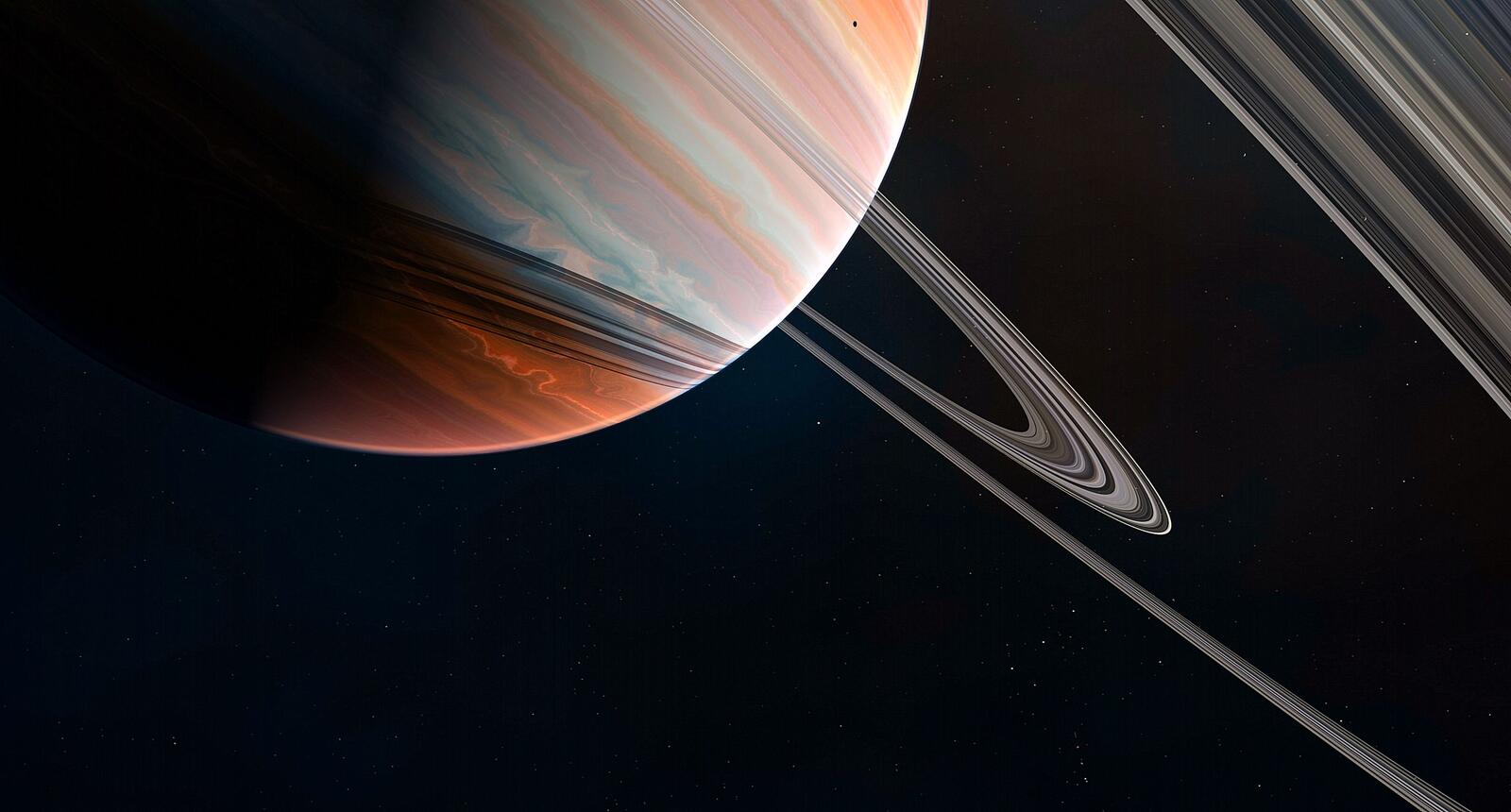 Wallpapers rings planet gas giant on the desktop