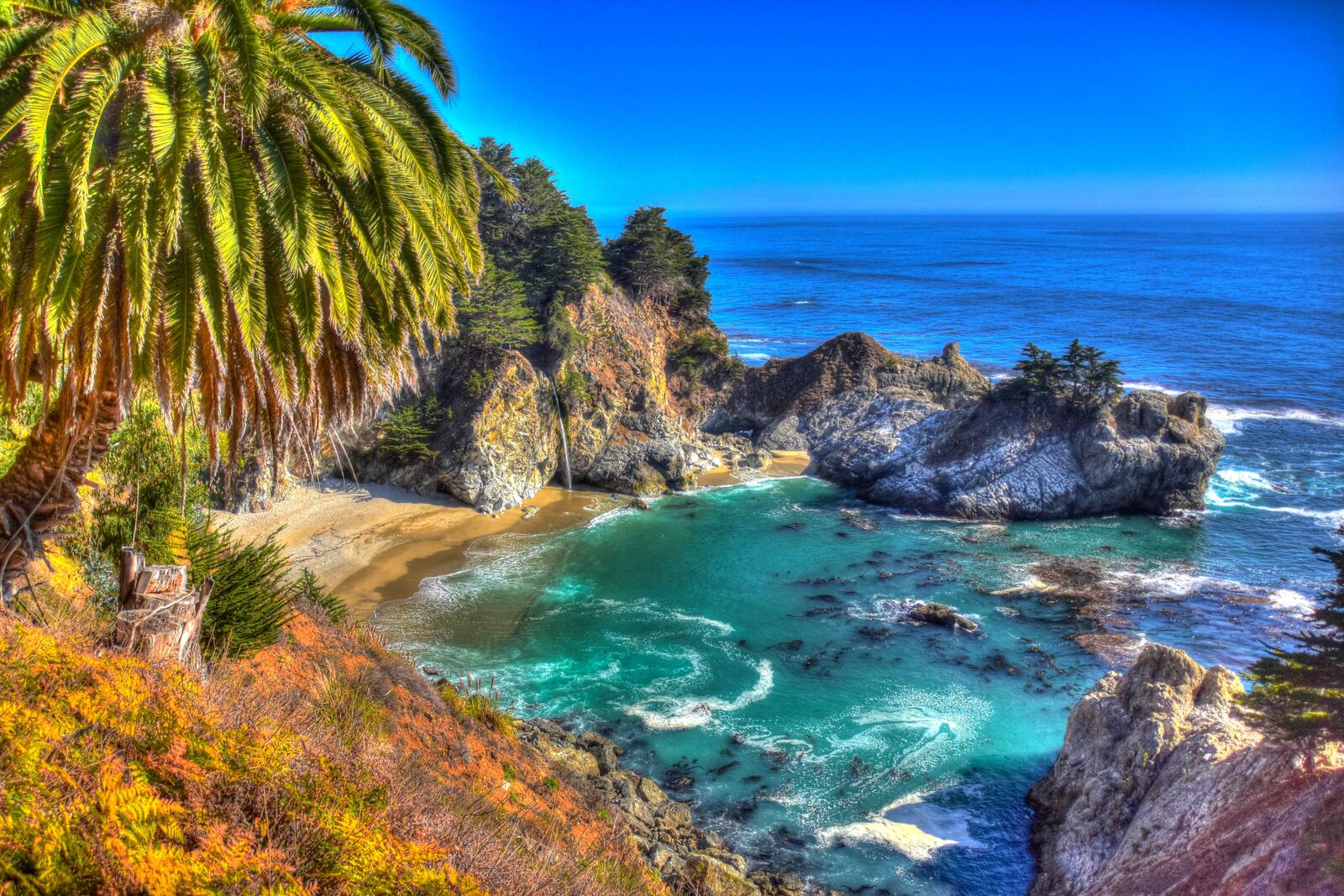 桌面上的壁纸海滩 海 加利福尼亚州