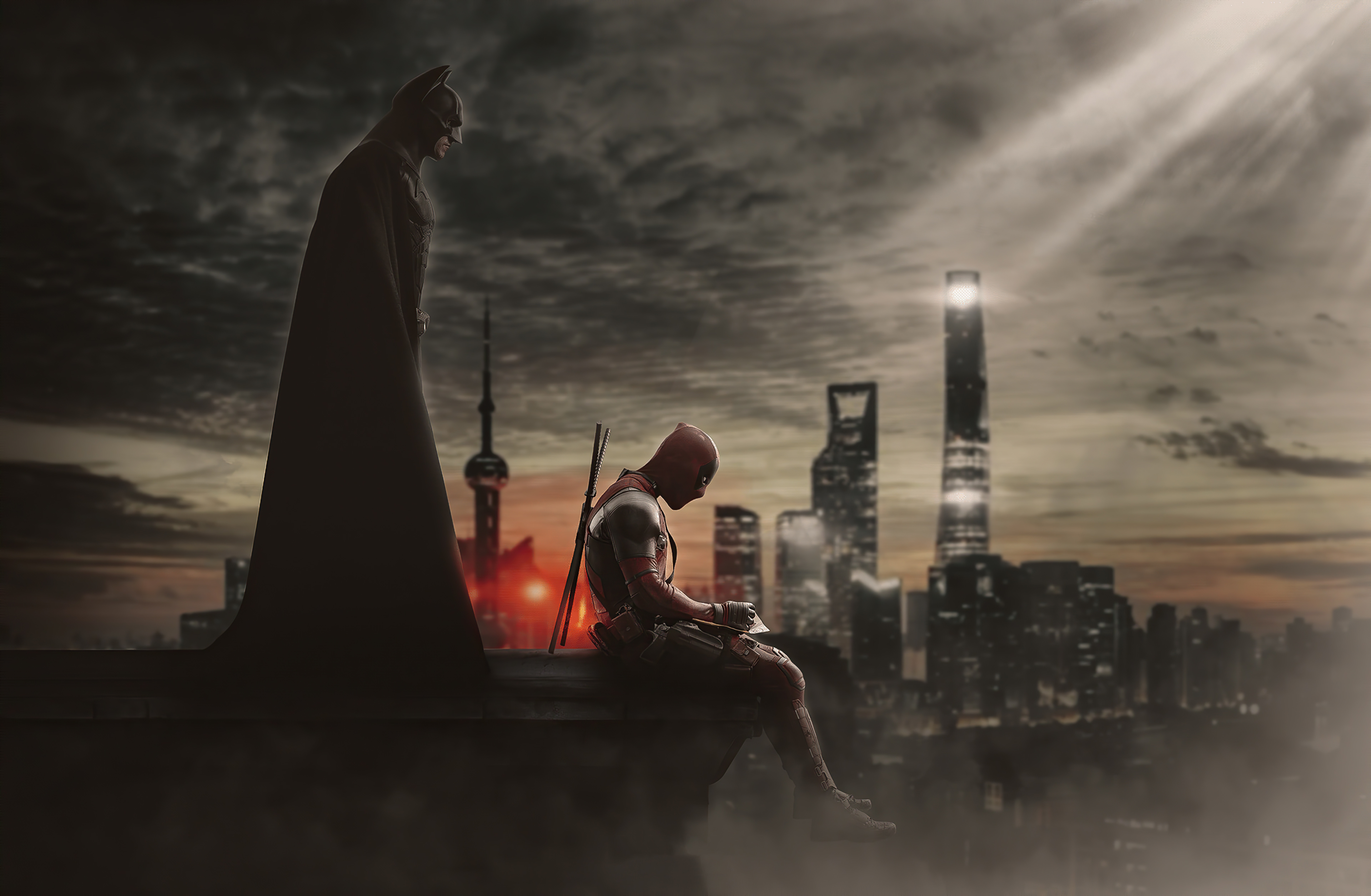Фото Deadpool Batman супергерои - бесплатные картинки на Fonwall