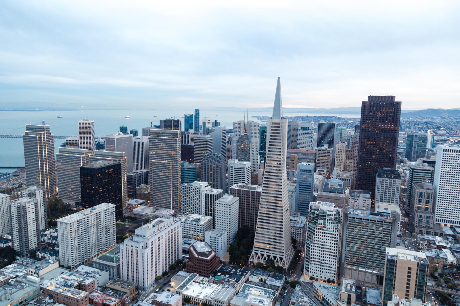 Обои небоскребы городской пейзаж Сан-Франциско на рабочий стол