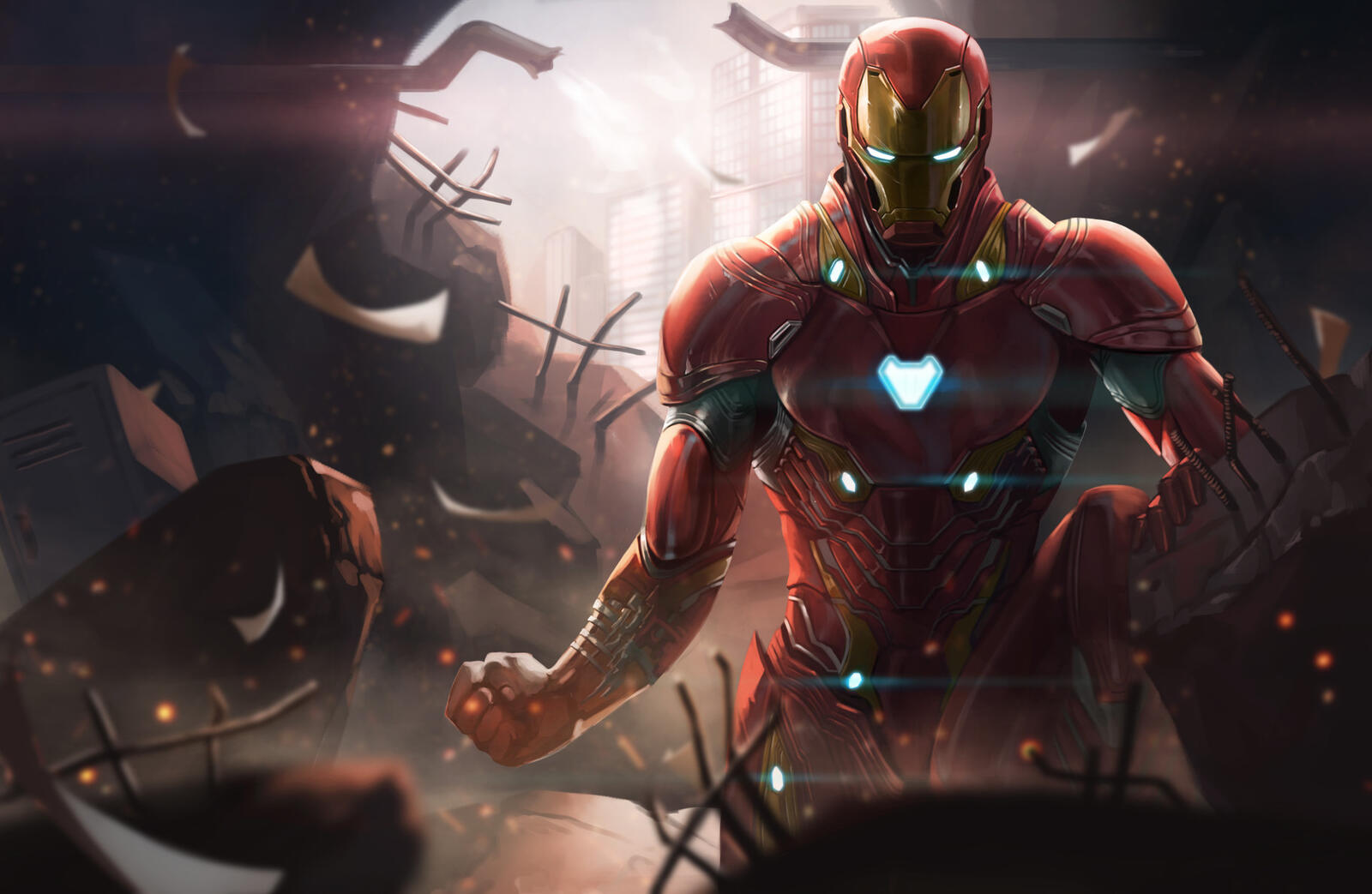 Wallpapers Iron Man Avengers Infinity War artist on the desktop