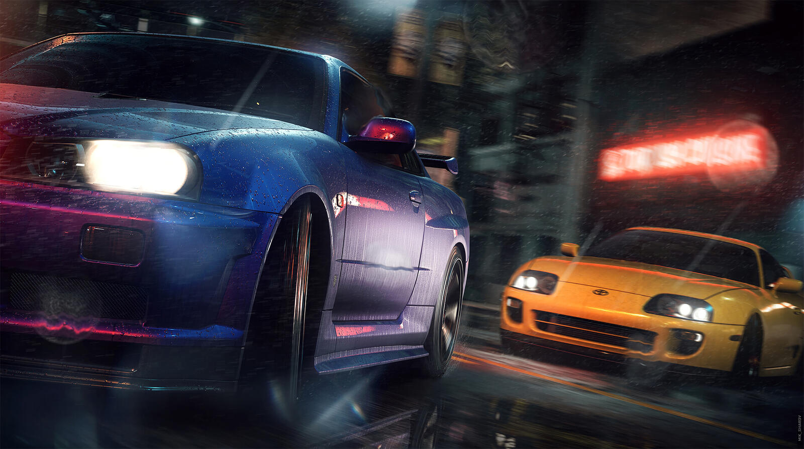 Wallpapers Need for Speed games rendering on the desktop