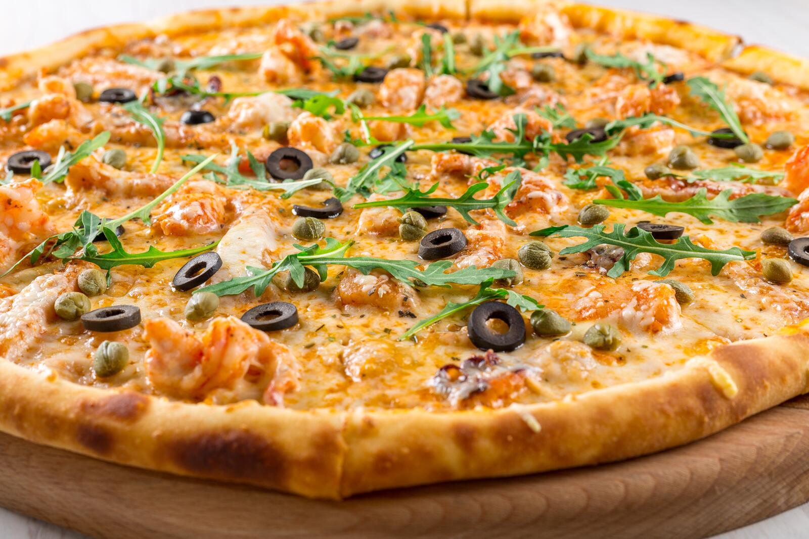 Wallpapers wallpaper pizza olives sauce on the desktop