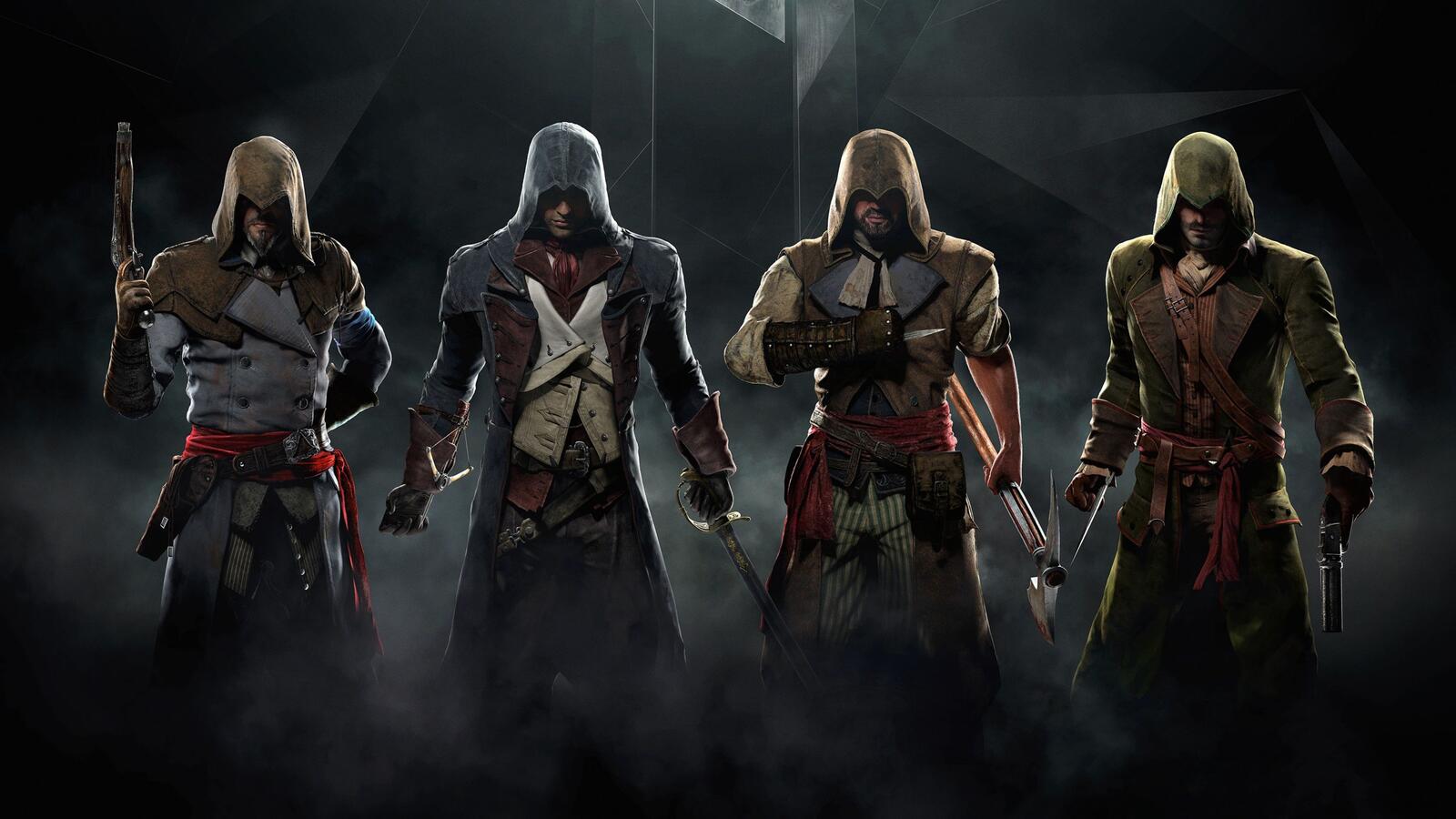 Wallpapers smoke games assassins creed on the desktop
