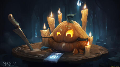 Funny Halloween pumpkin