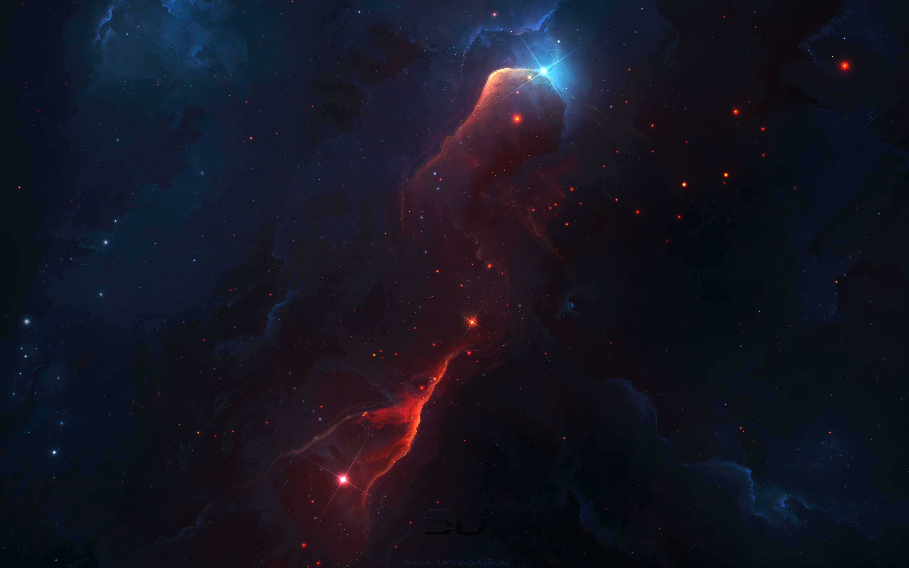 Wallpapers outer space bad weather dark on the desktop