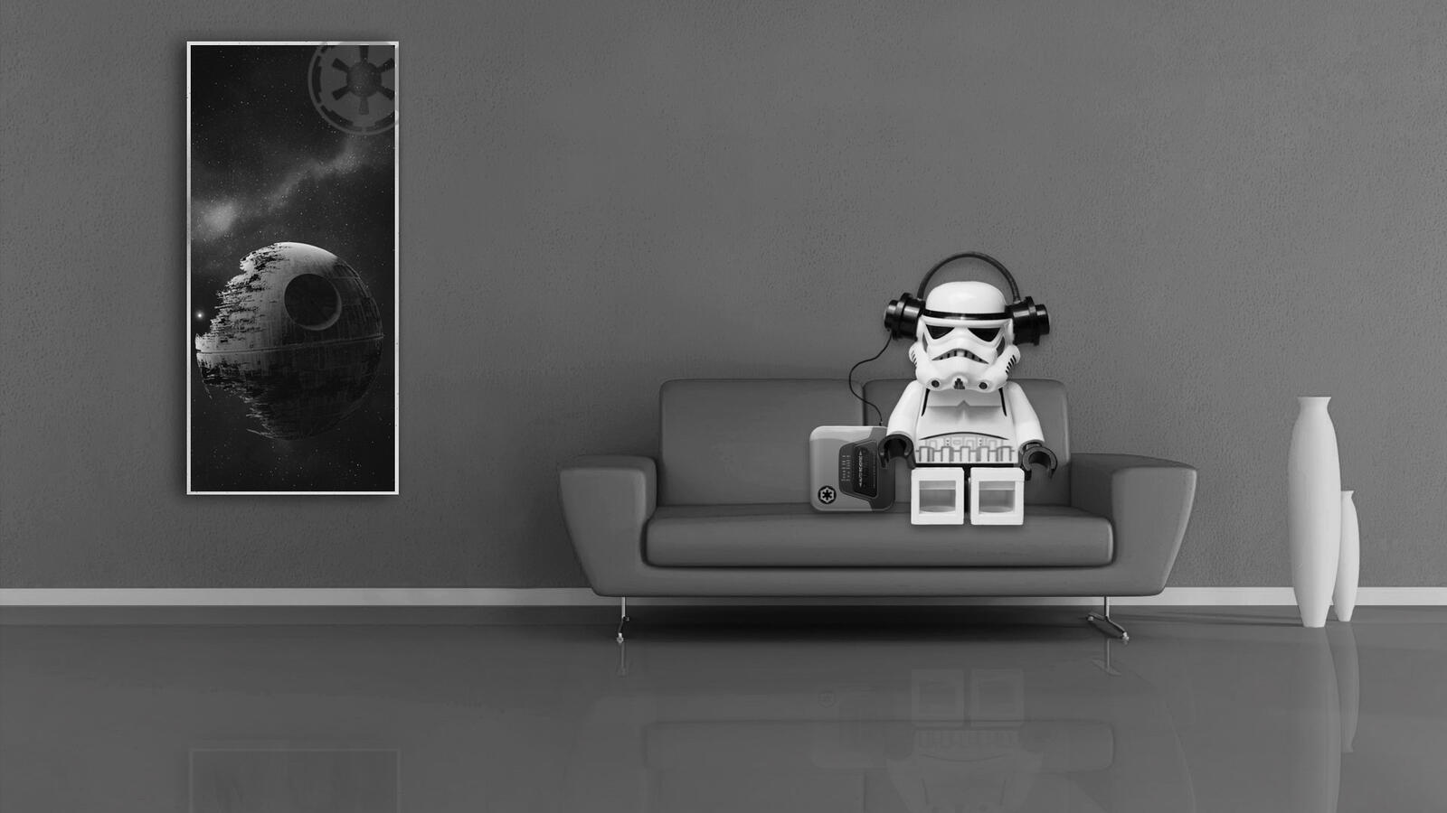 Wallpapers stormtrooper star wars lego on the desktop