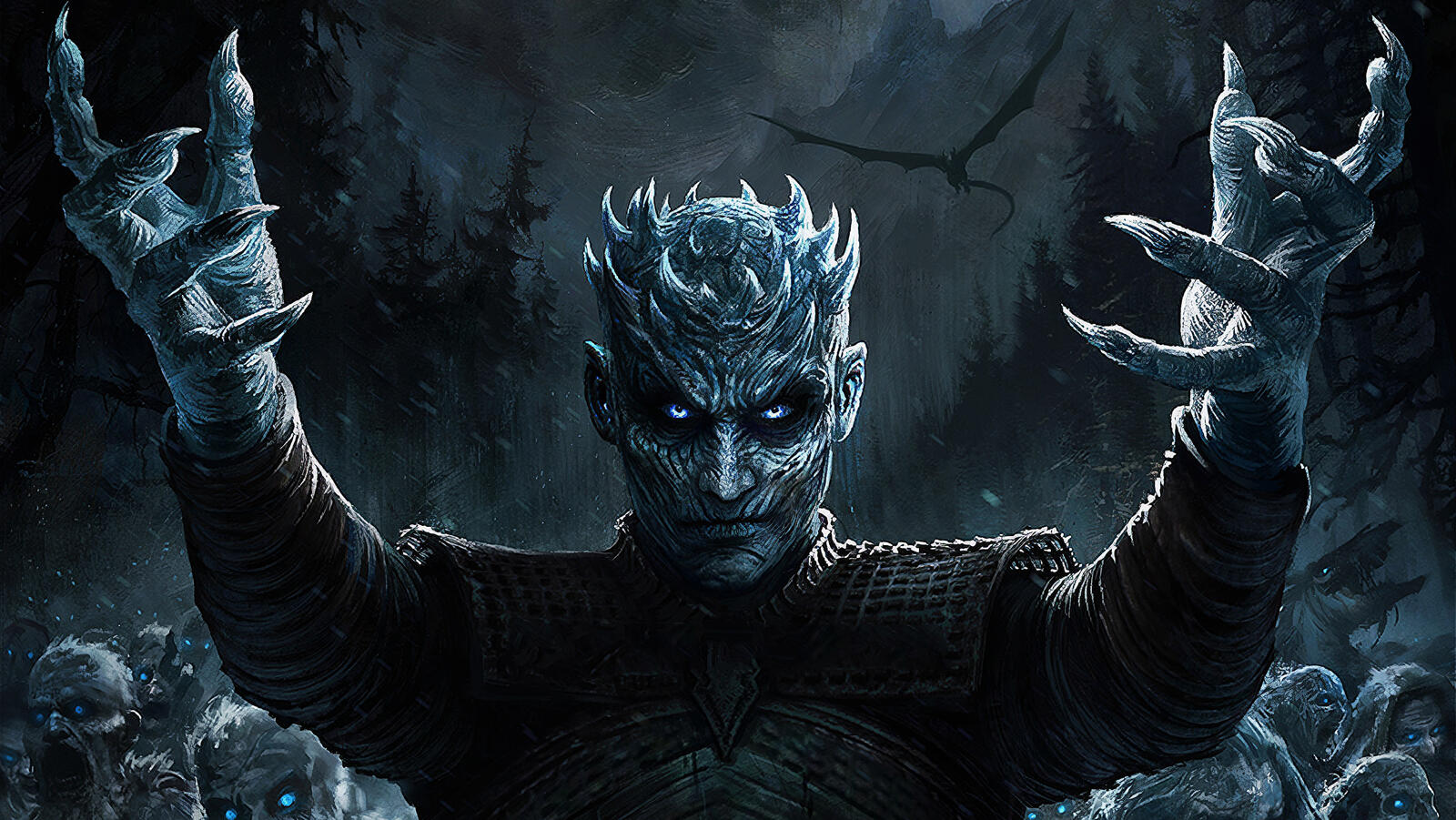 Wallpapers Night King White Walkers Game of Thrones season 8 on the desktop