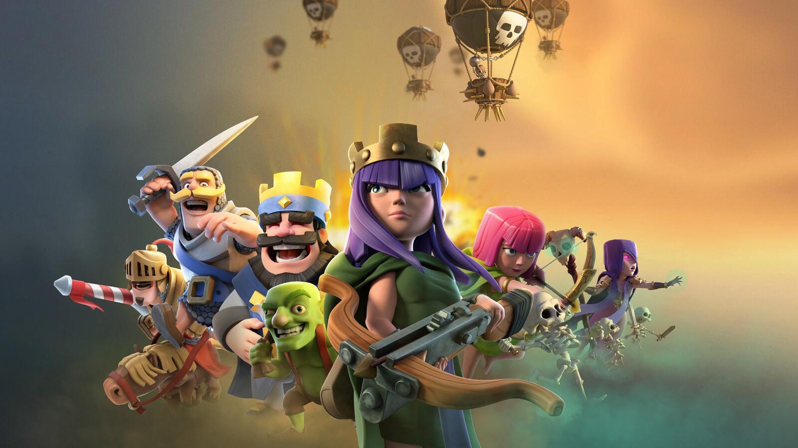 Wallpapers games supercell Clash Royale on the desktop