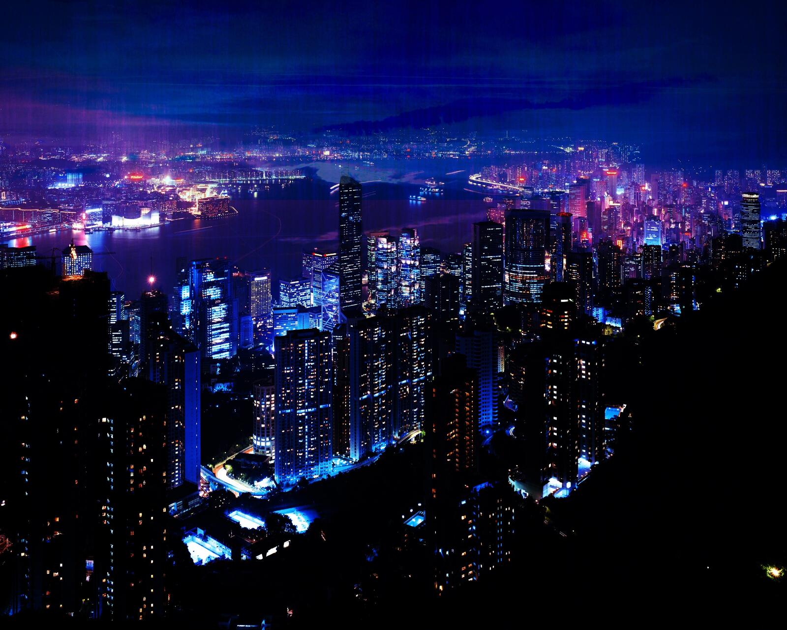 Wallpapers city cityscape night on the desktop