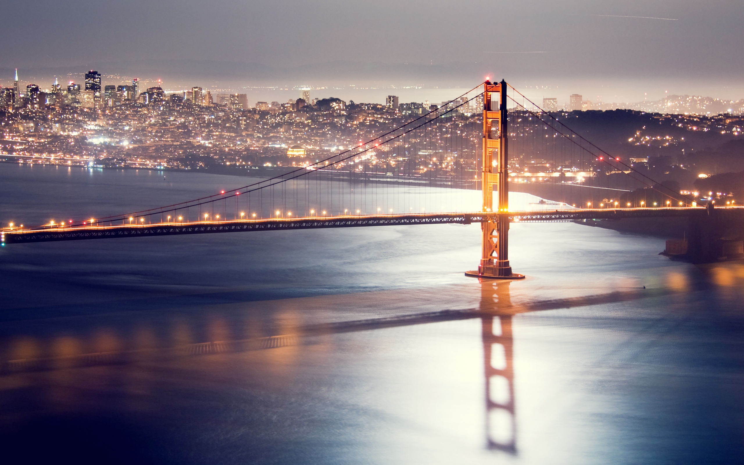 Фото бесплатно Сан-Франциско, ночь, мост