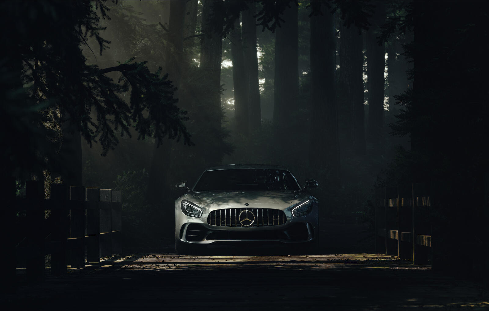 Wallpapers Behance 2018 cars Mercedes AMG GTR on the desktop
