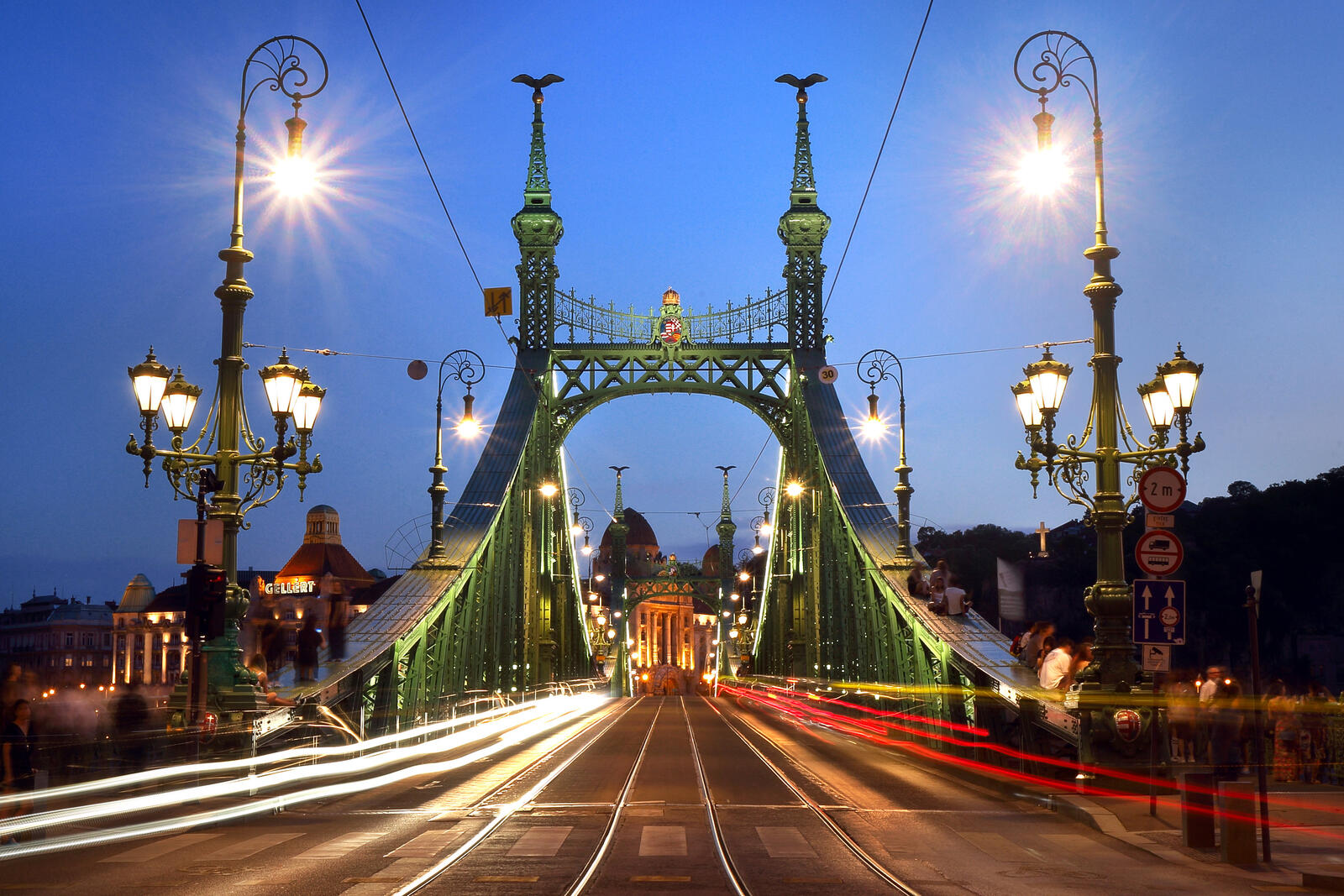 Wallpapers Liberty bridge the Bridge over the Danube river Budapest on the desktop