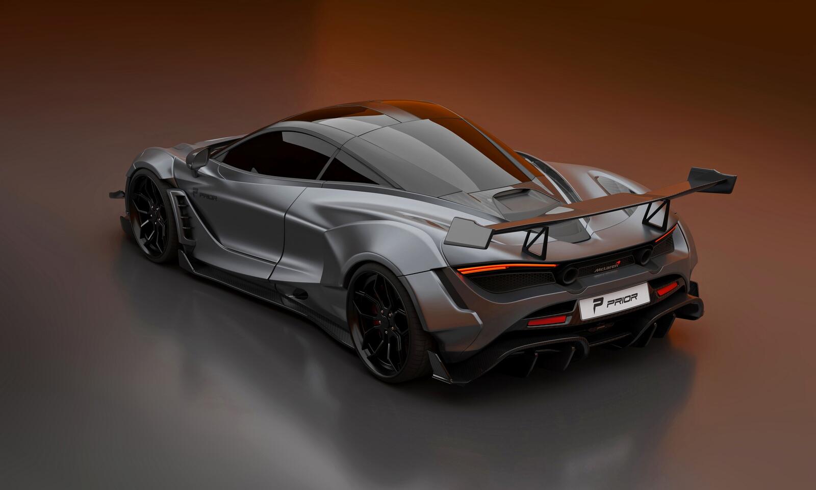 Wallpapers gray rear view supercars on the desktop