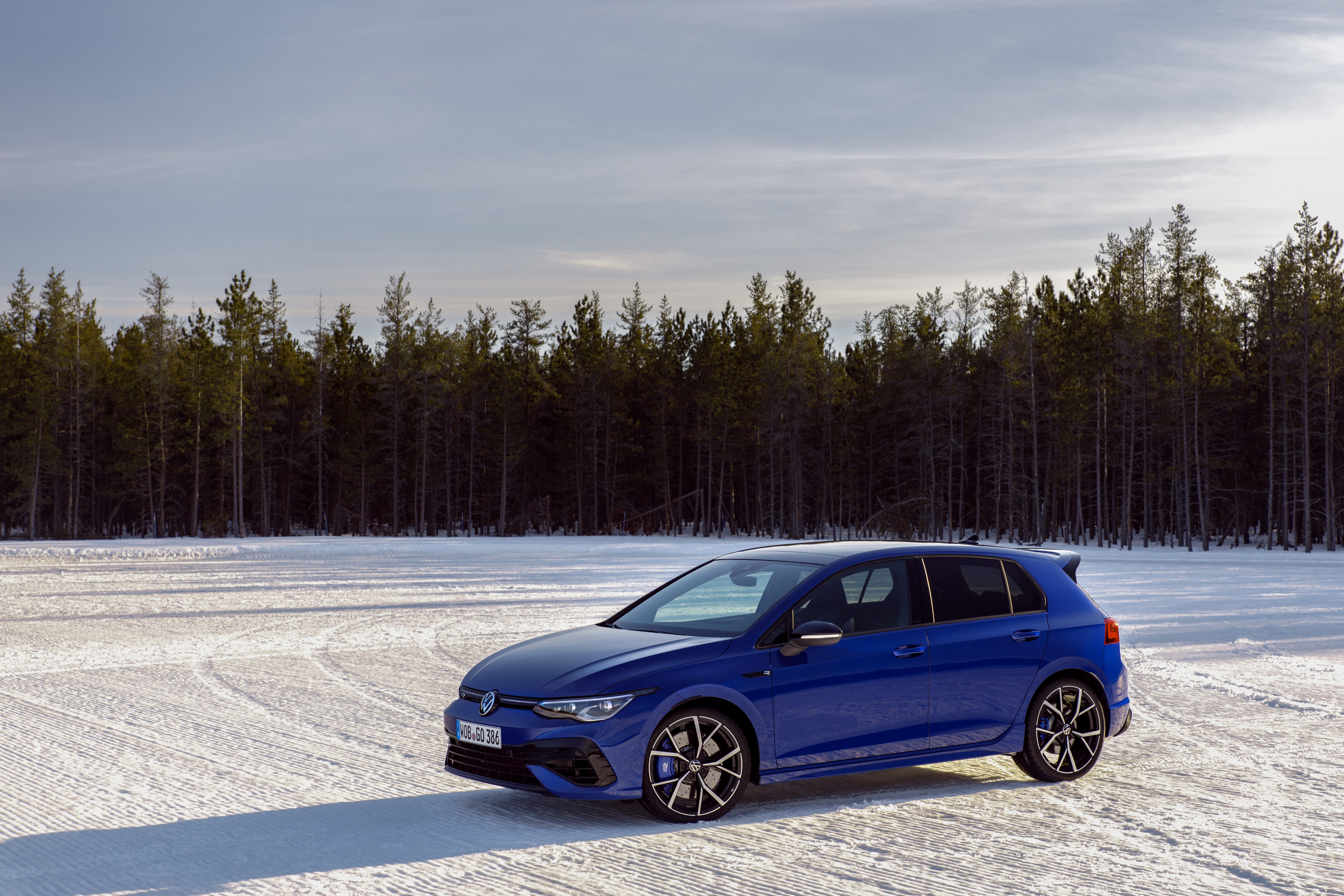 Photo free auto, blue, snow