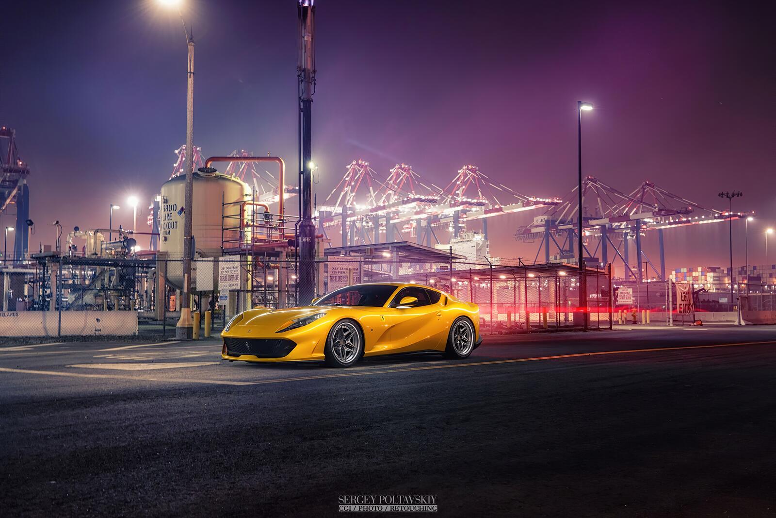 Wallpapers Ferrari automobiles yellow car on the desktop