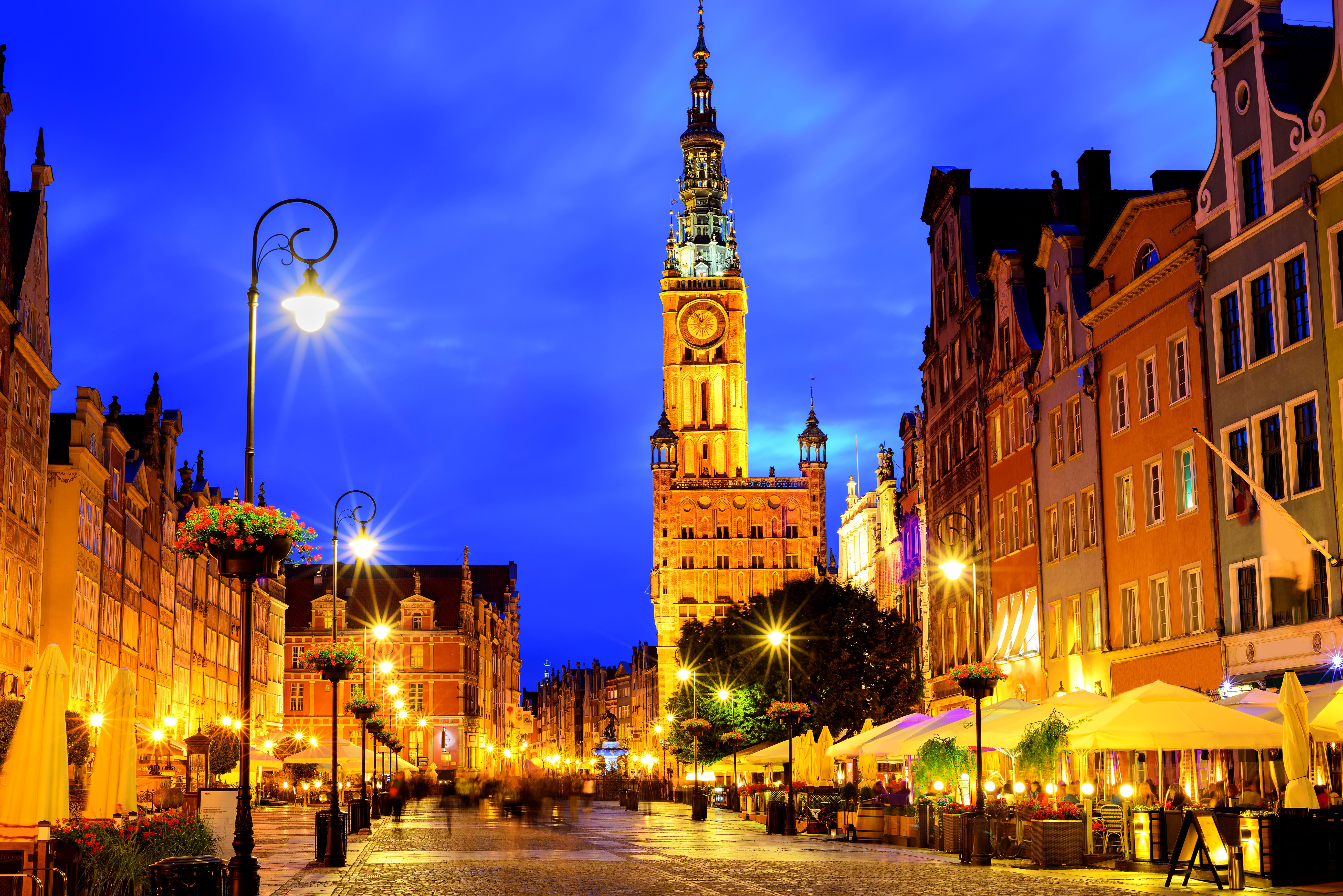Photo free Poland, gdansk, night