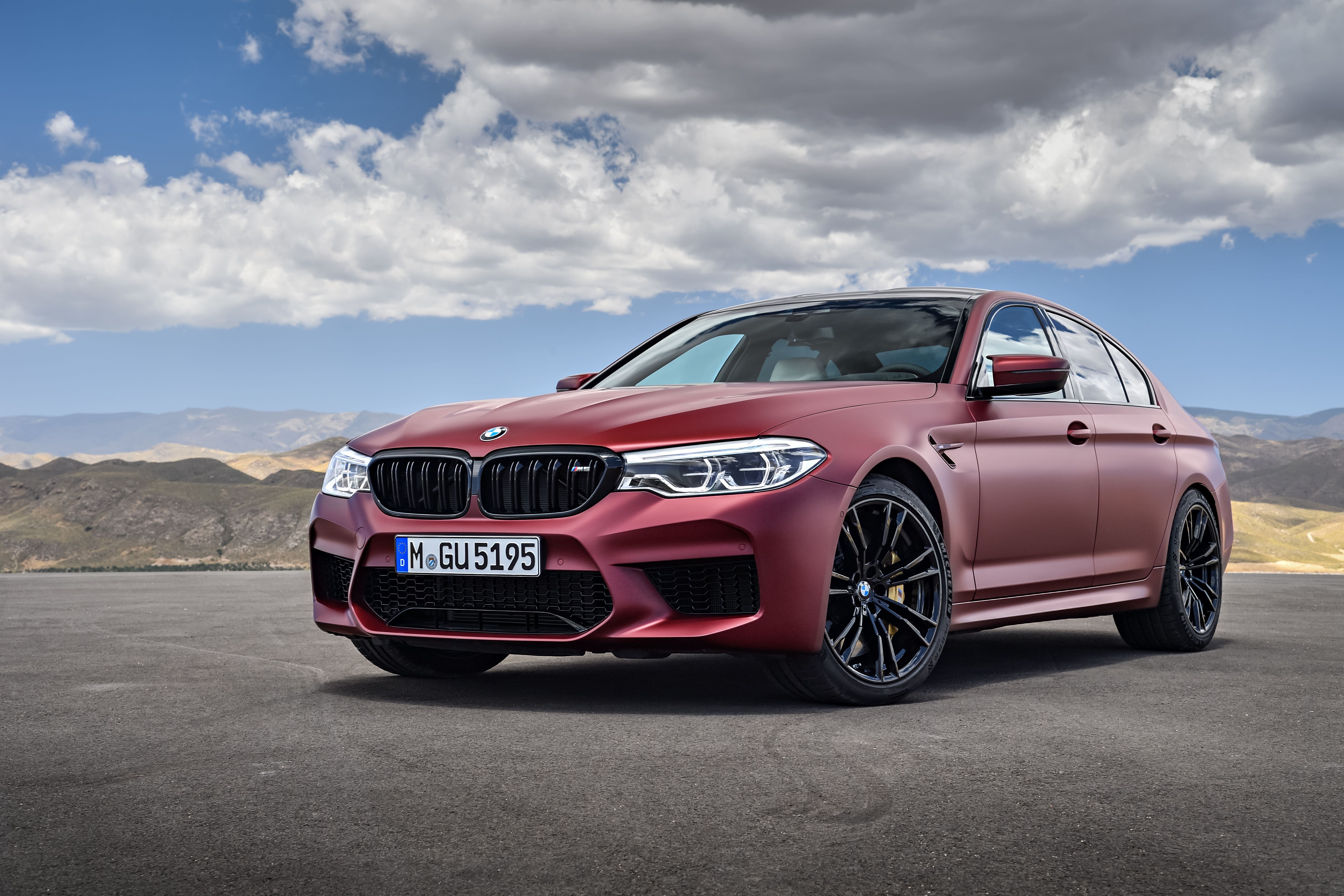 Wallpapers BMW M5 machine red car on the desktop