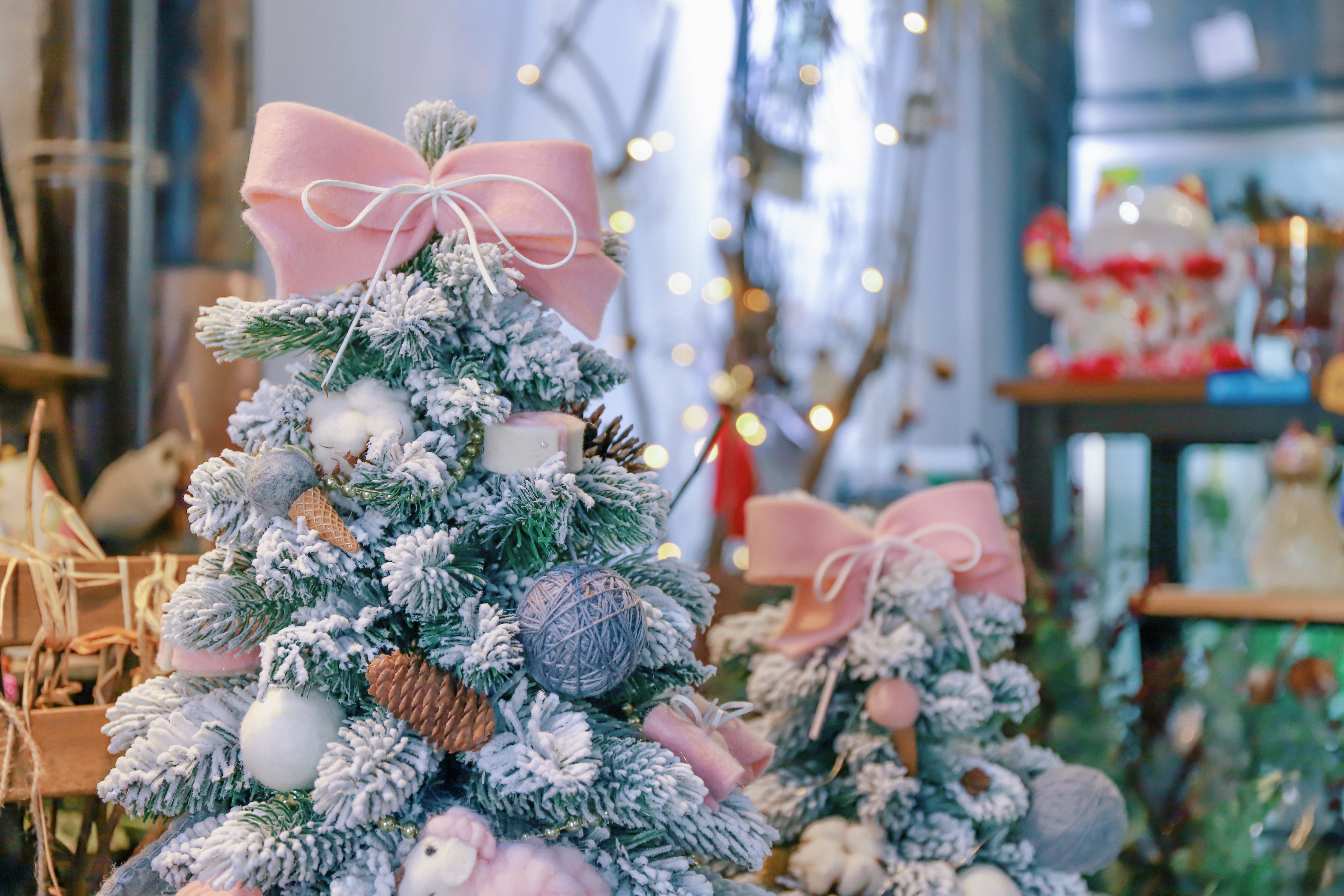 Фото бесплатно украшенная елка, рождественская елка, праздник
