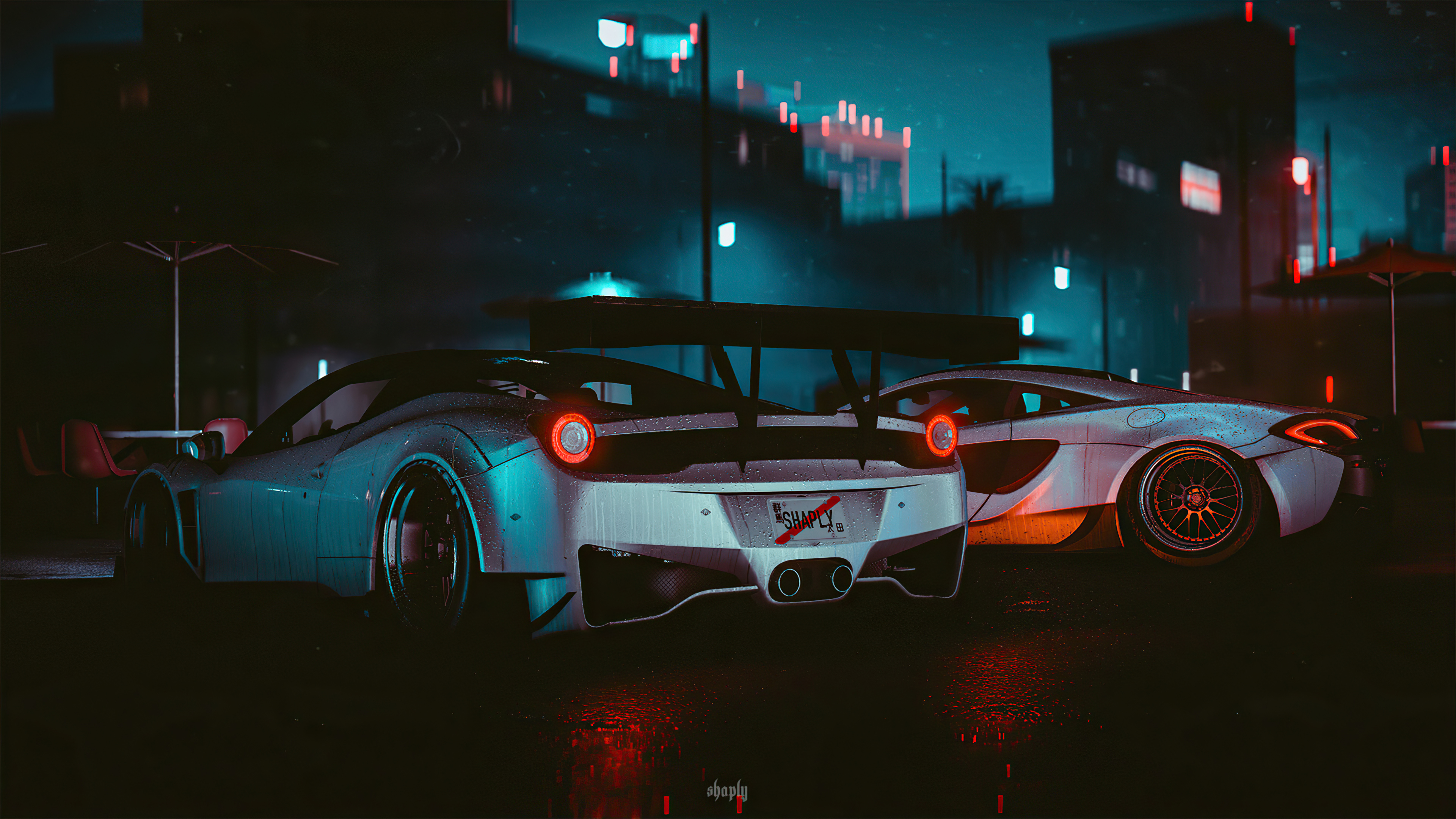 Картинка с Феррари 458 из игры Need for Speed