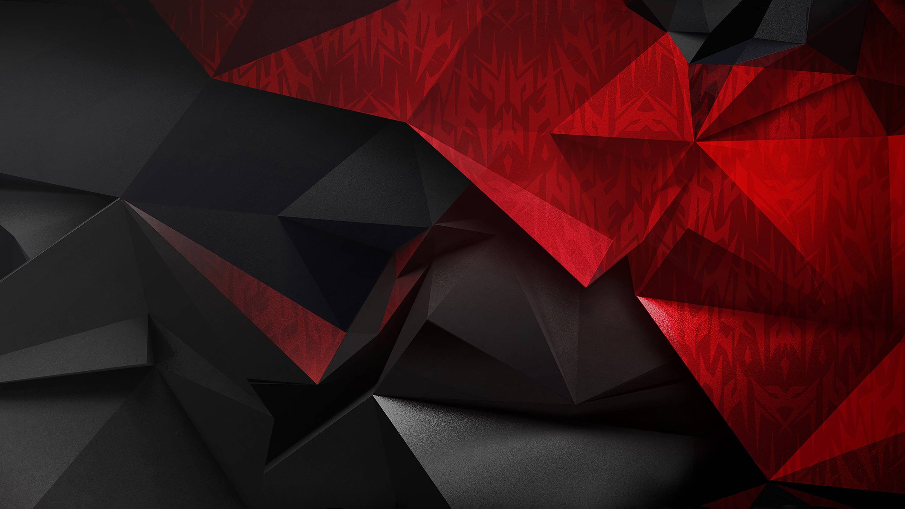 Бесплатное фото Абстрактные красные и черные треугольники