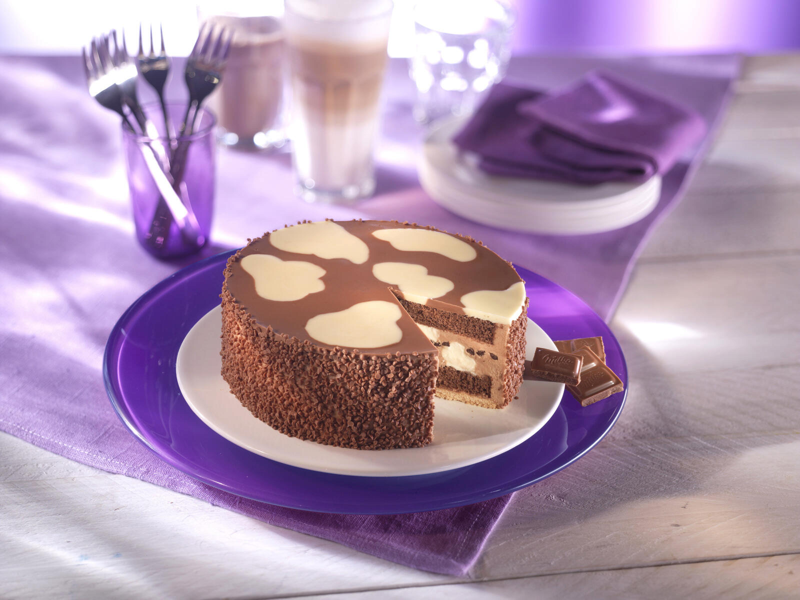 桌面上的壁纸蛋糕 埃达 巧克力