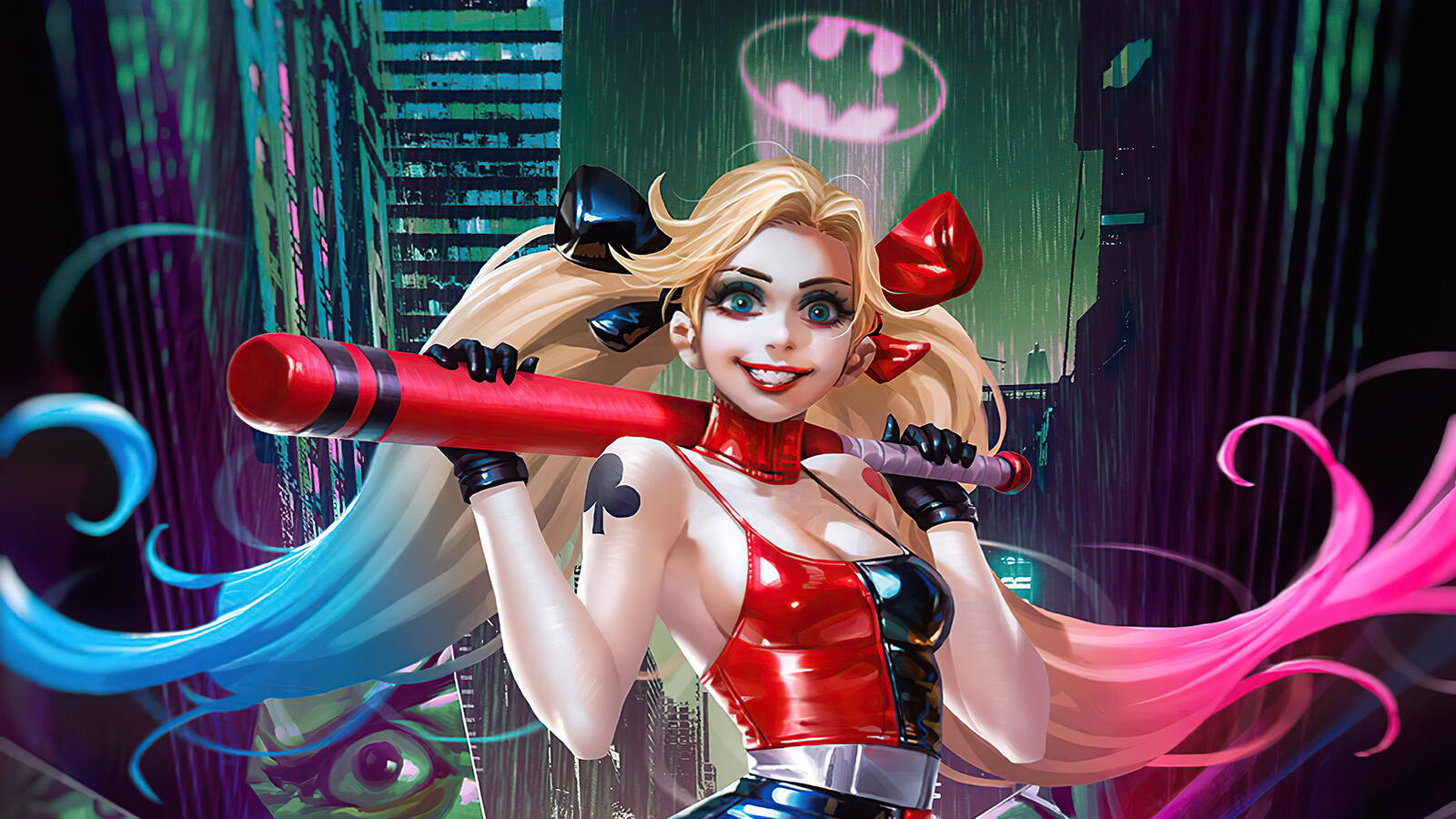 Wallpapers Harley Quinn artwork superheroes on the desktop