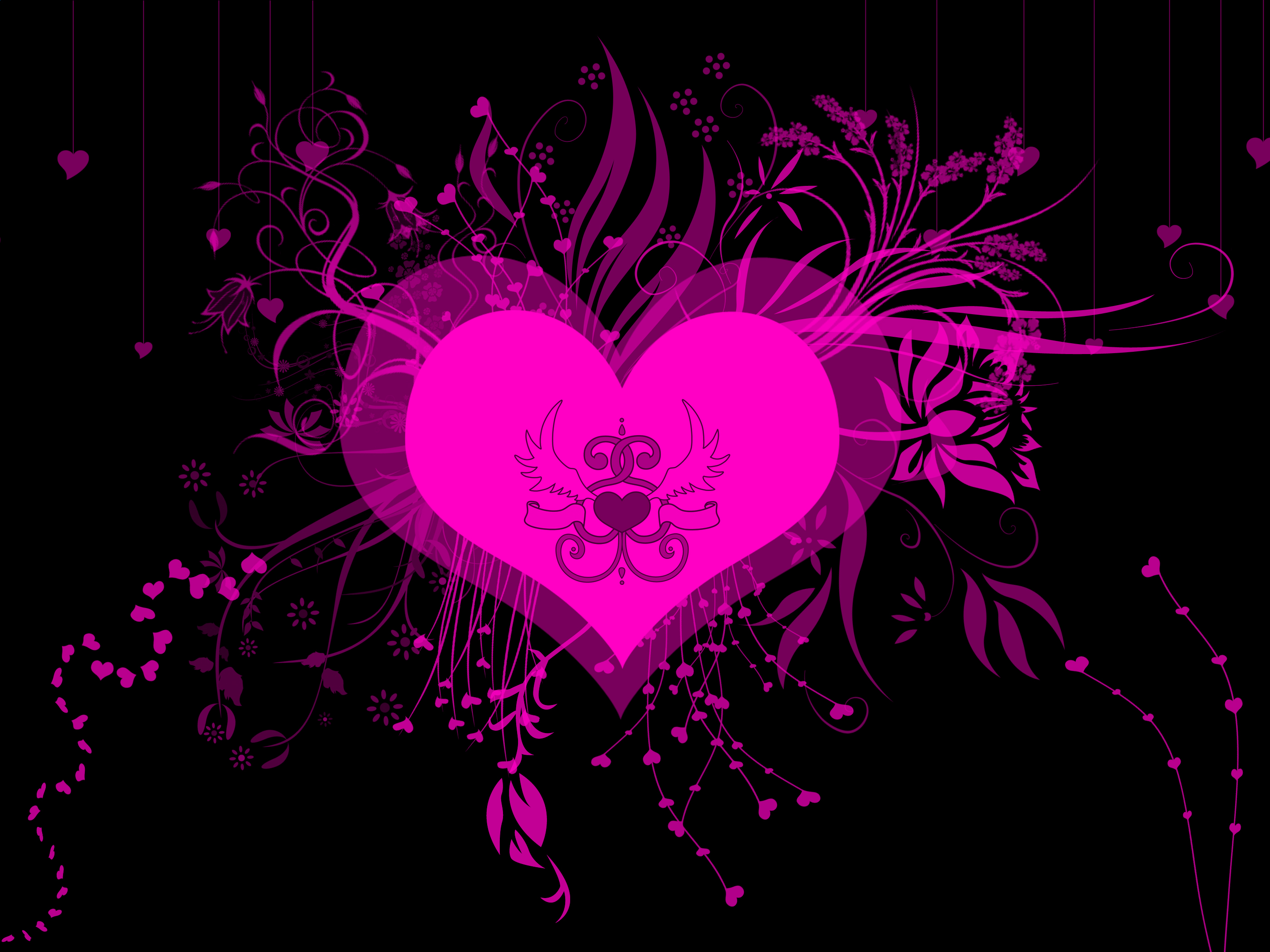 Бесплатное фото Розовое сердце