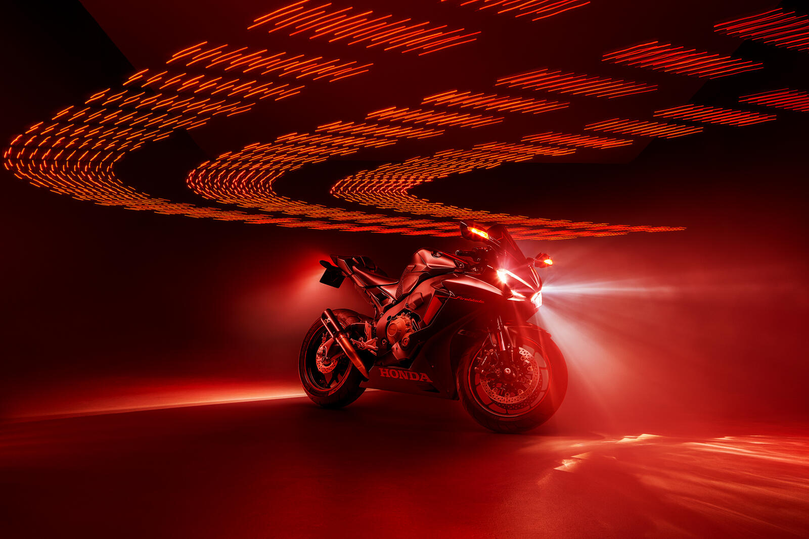 桌面上的壁纸本田 摩托车 红色