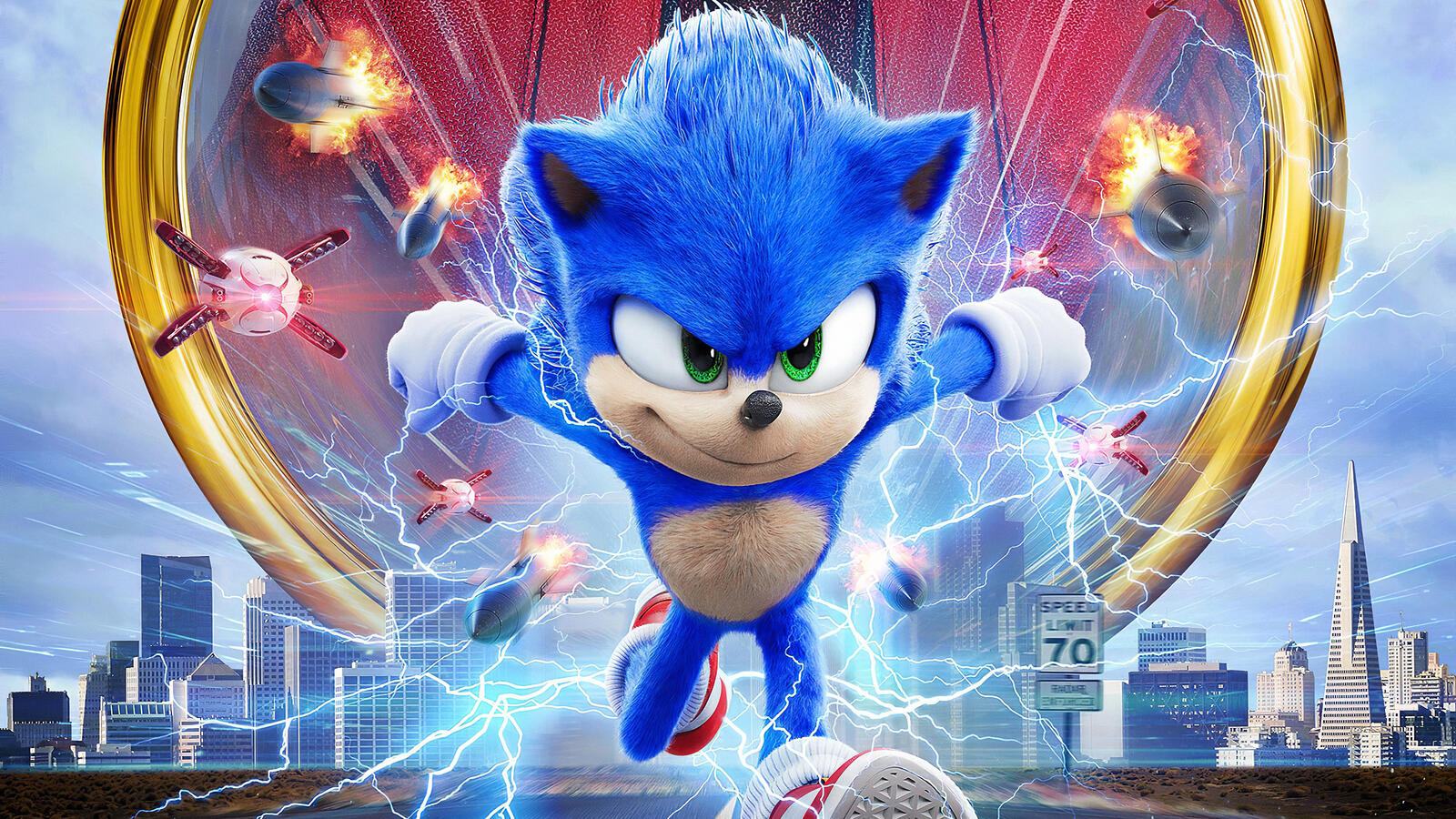 Обои Sonic The Hedgehog Соник фильмы 2020 года на рабочий стол