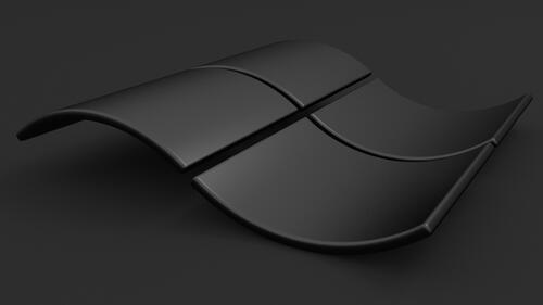 Черный логотип Windows