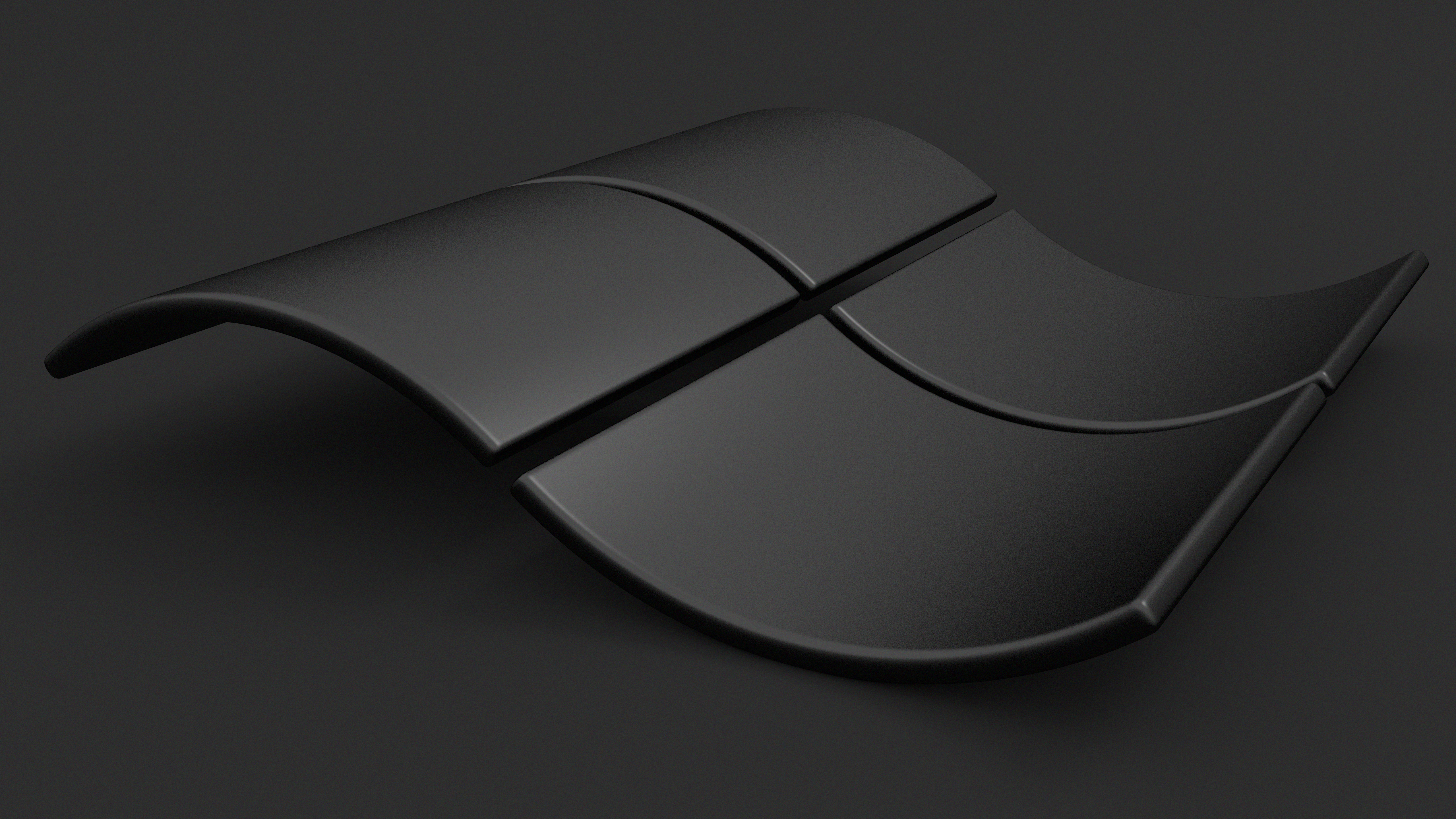 Бесплатное фото Черный логотип Windows